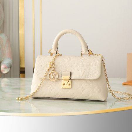 Nano Madeleine Handbag Monogram Empreinte Leather Cream M12145