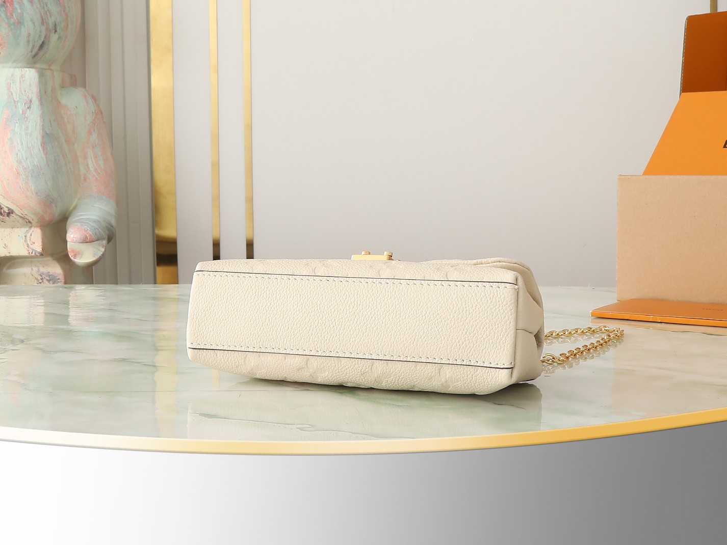 Nano Madeleine Handbag Monogram Empreinte Leather Cream M12145