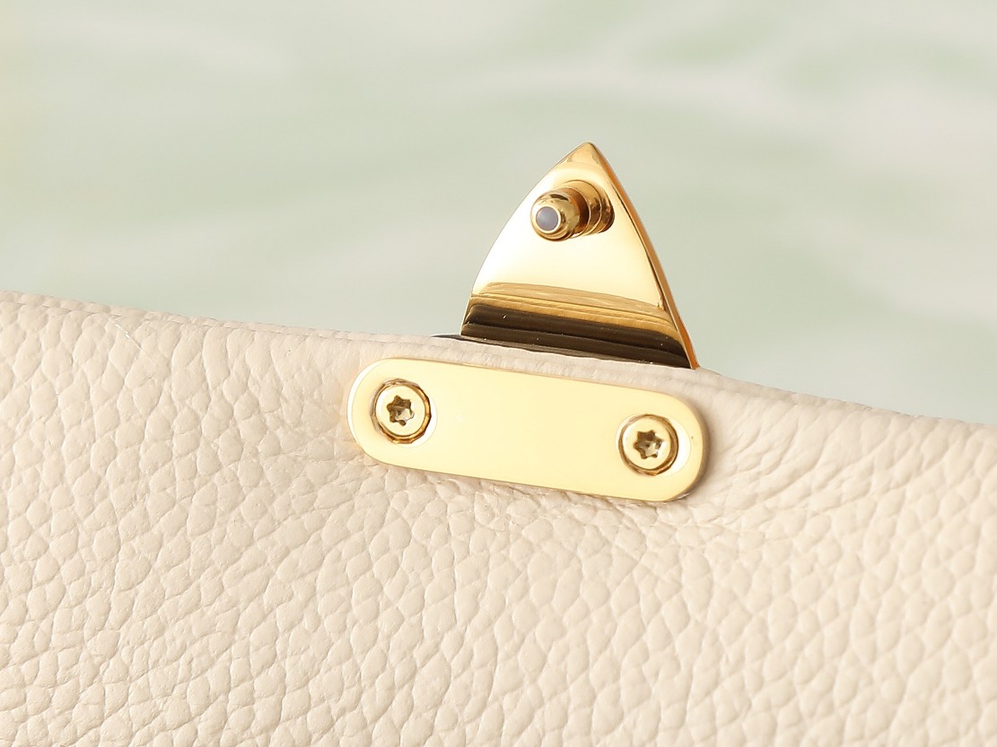 Nano Madeleine Handbag Monogram Empreinte Leather Cream M12145