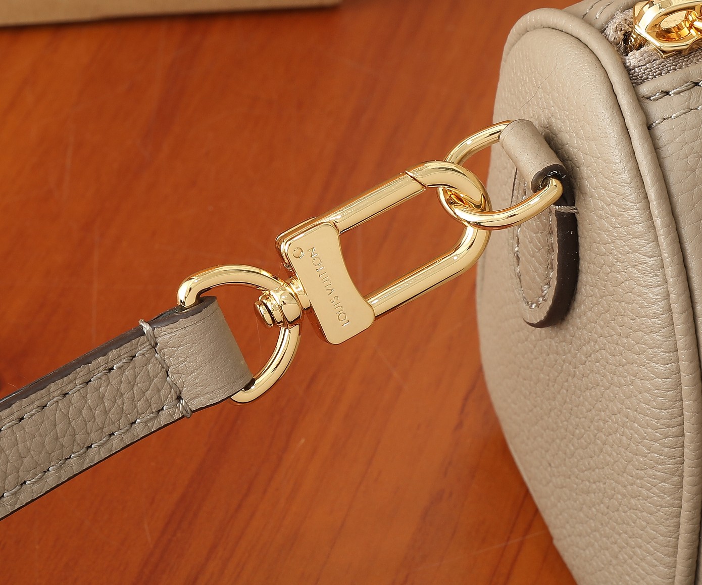 Nano Speedy Bicolor Monogram Empreinte Bag Tourterelle Gray / Cream M82890