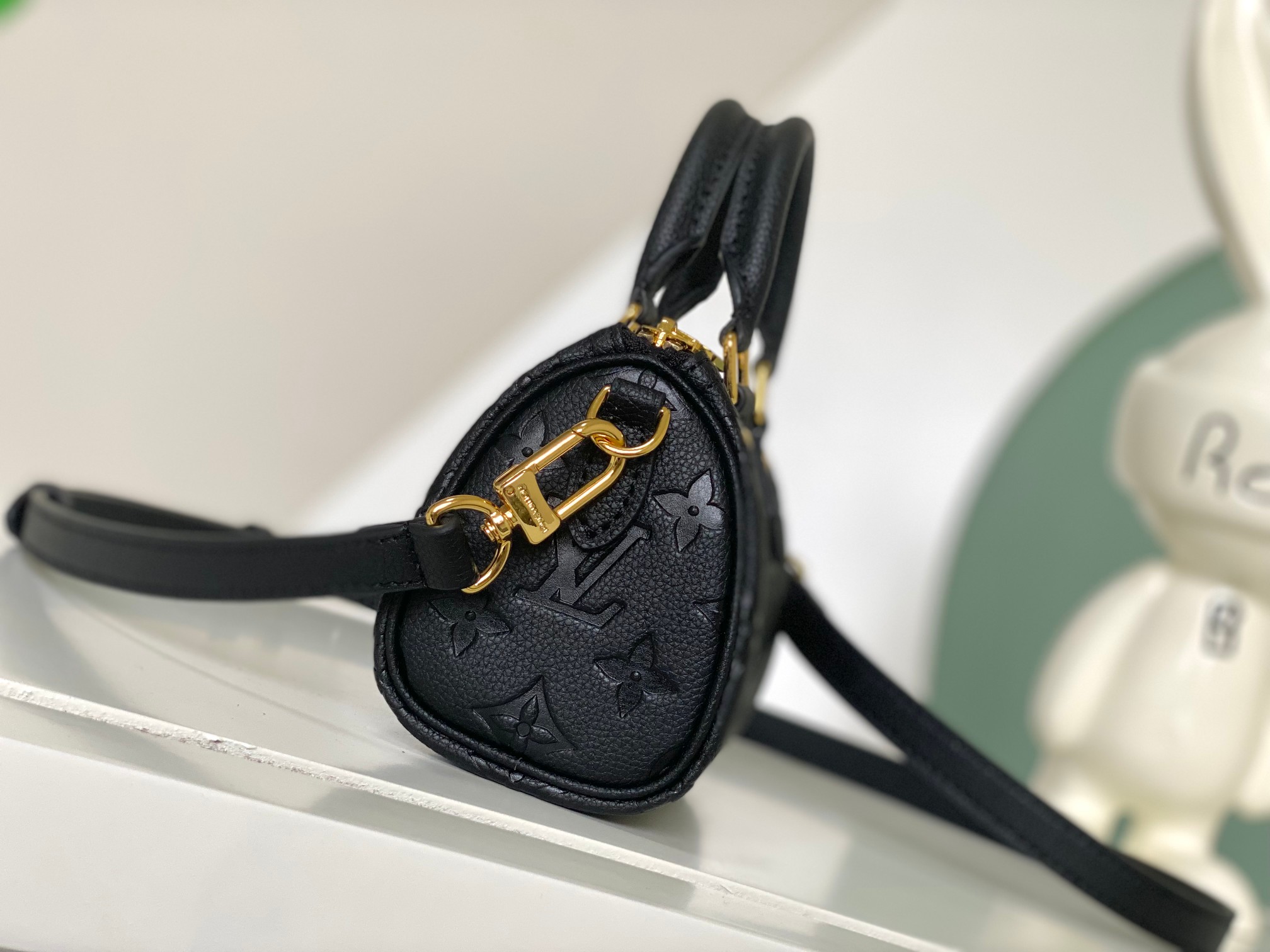 Nano Speedy Monogram Empreinte Leather Bag Black M81085
