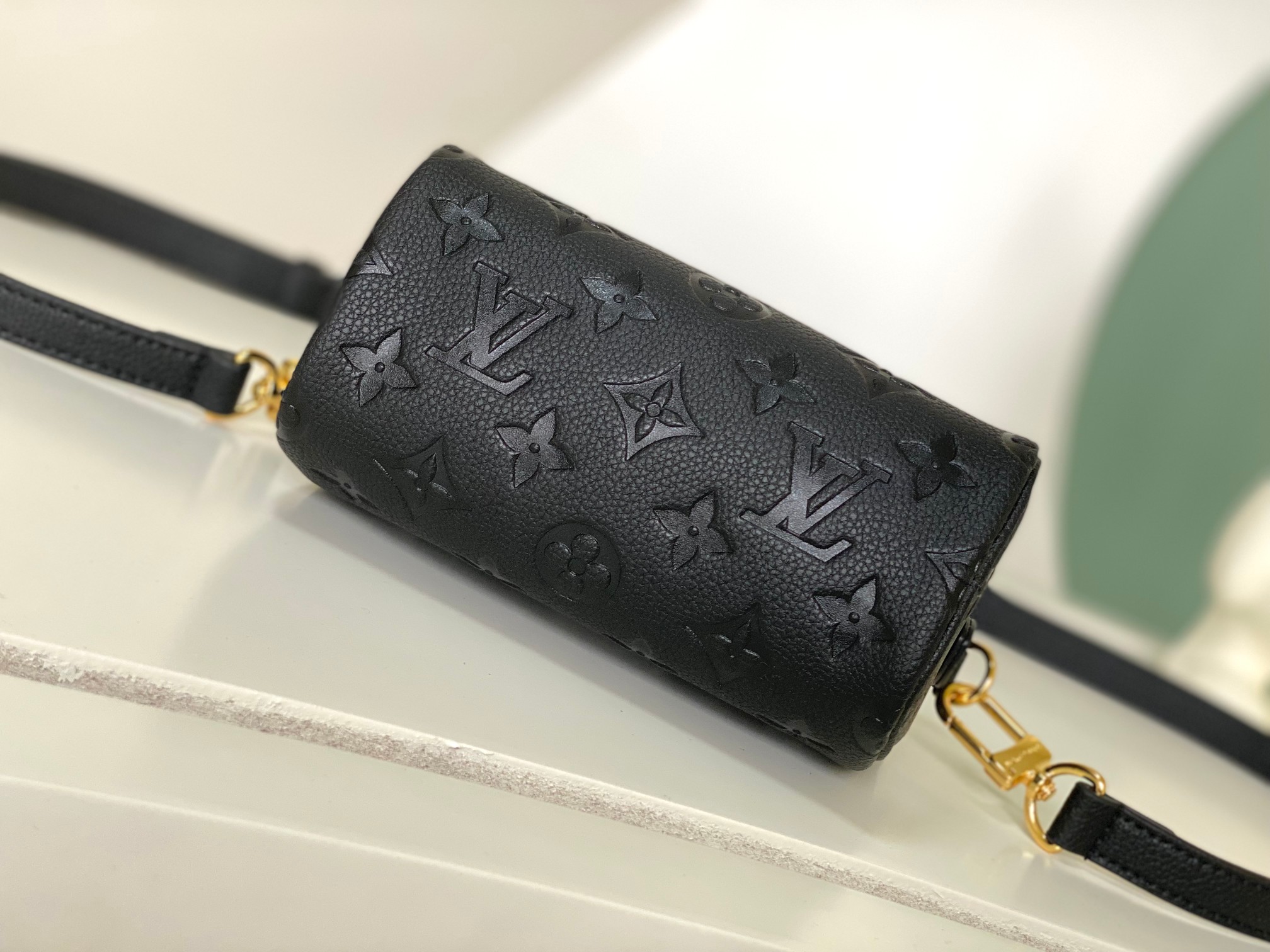 Nano Speedy Monogram Empreinte Leather Bag Black M81085