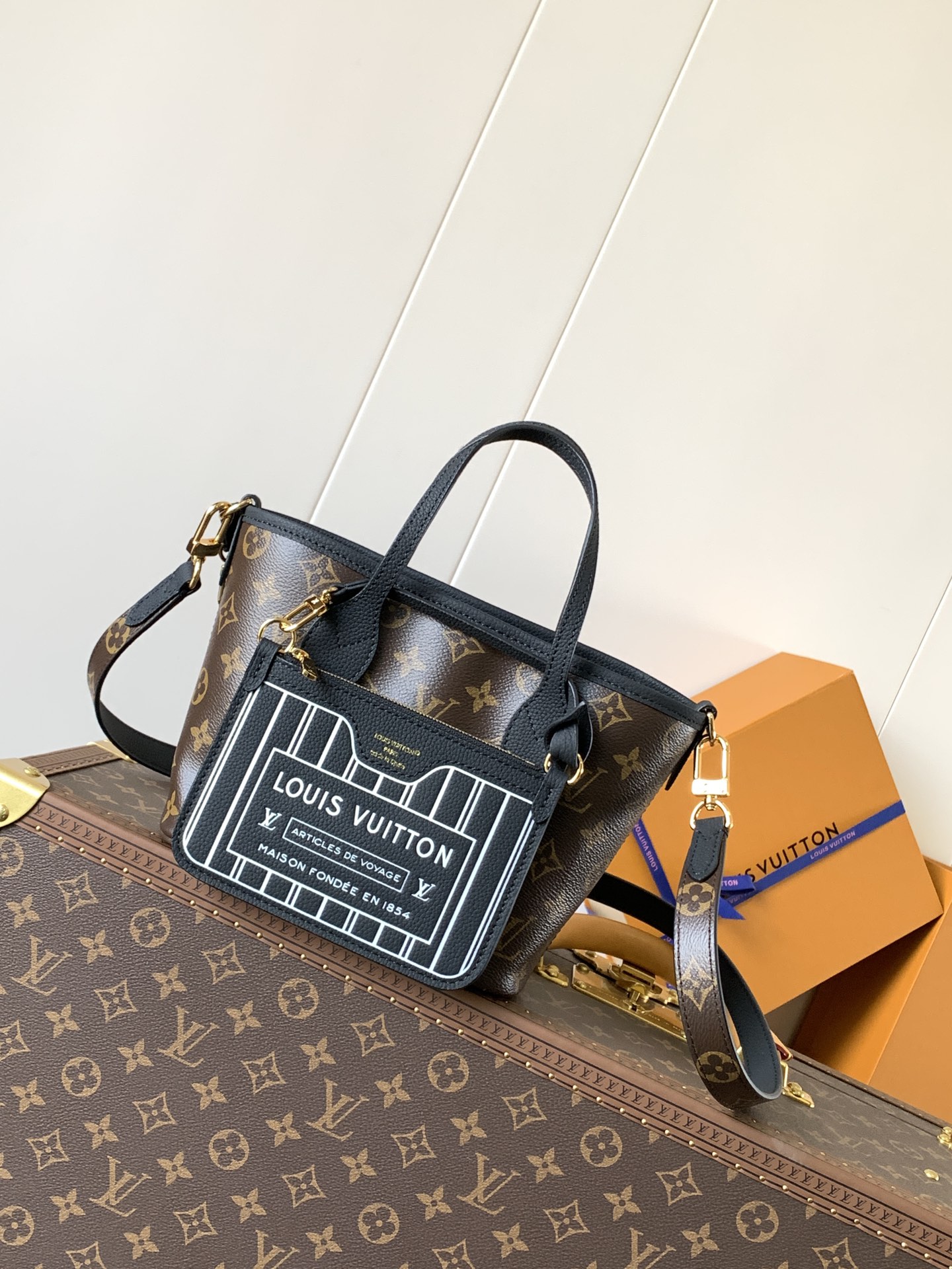 Neverfull Bandoulière Inside Out Bb Black M12099