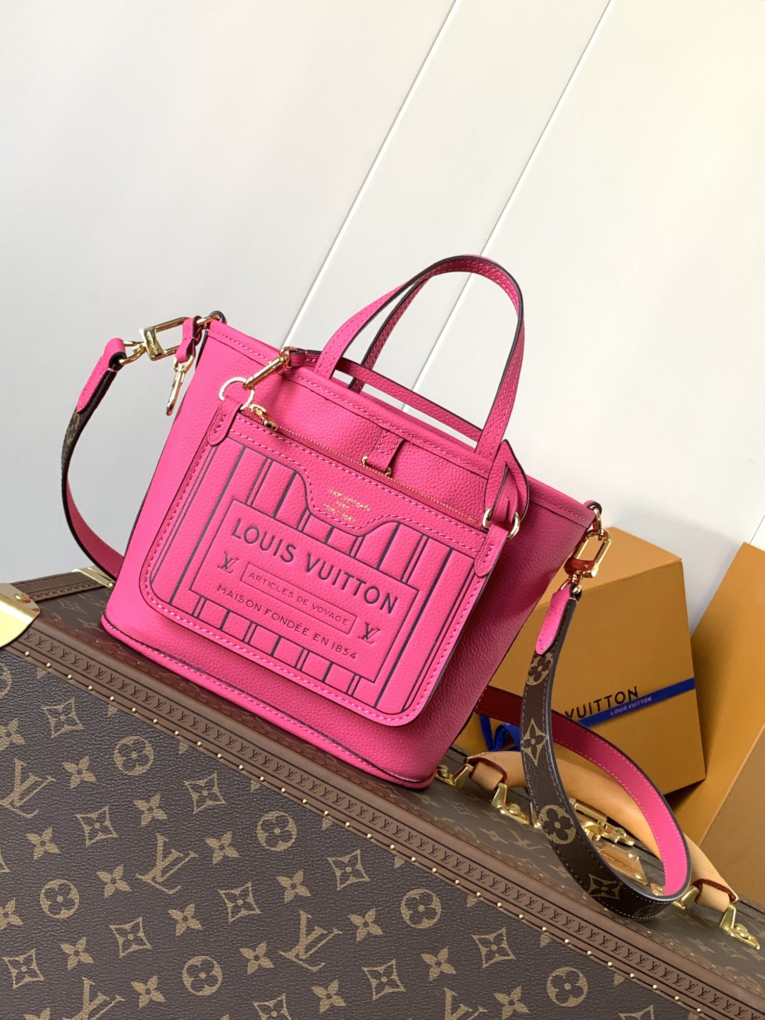 Neverfull Bandoulière Inside Out Bb Rose Pondichery M12106