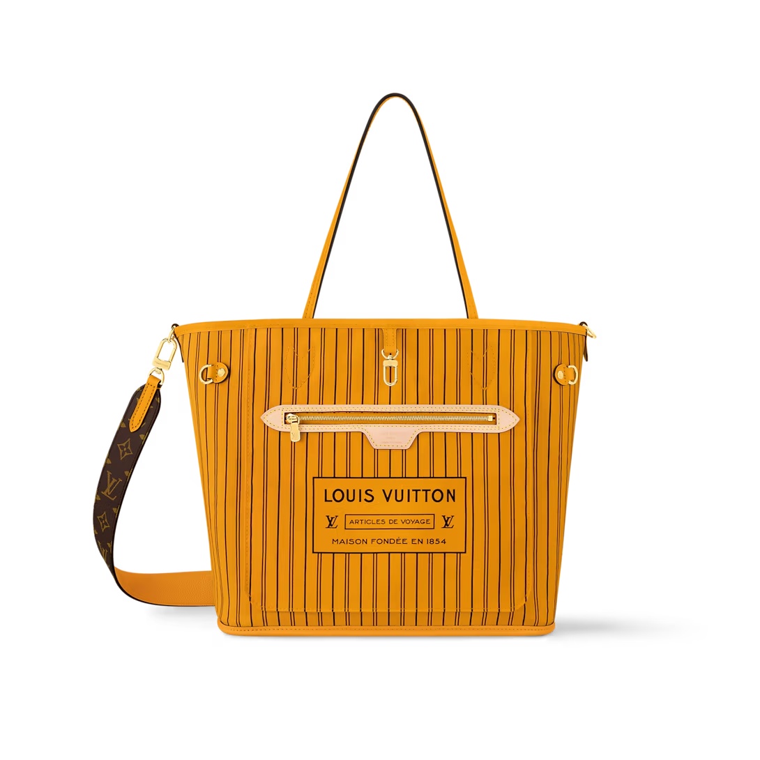 Neverfull Bandoulière Inside Out Mm Jaune M12779