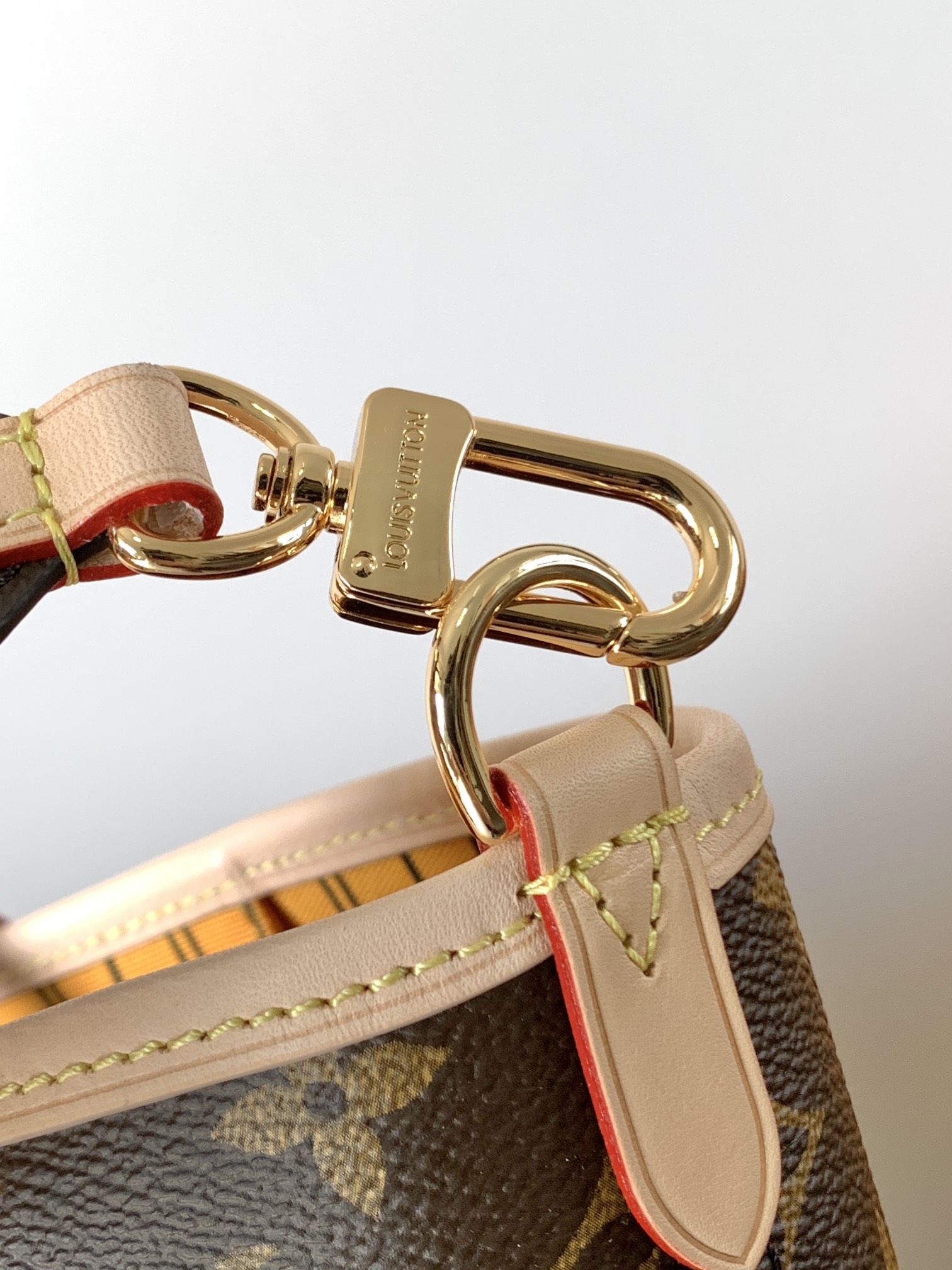 Neverfull Bandoulière Inside Out Mm Monogram Jaune Safran Reversible M11947