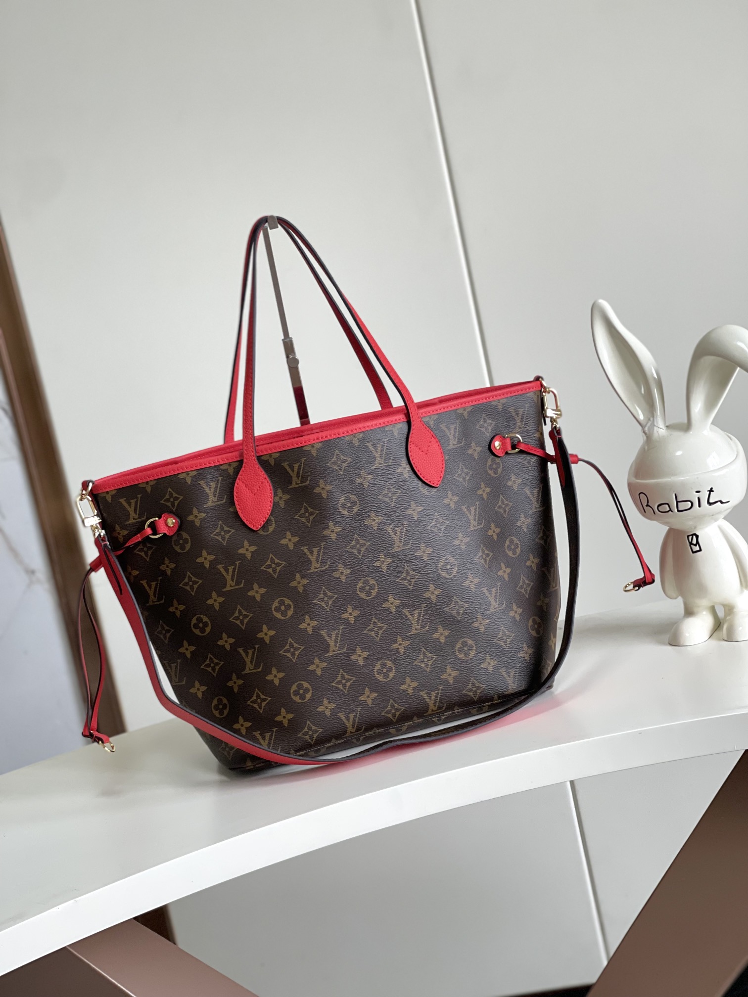 Neverfull Bandoulière Inside Out Mm Rouge M12708
