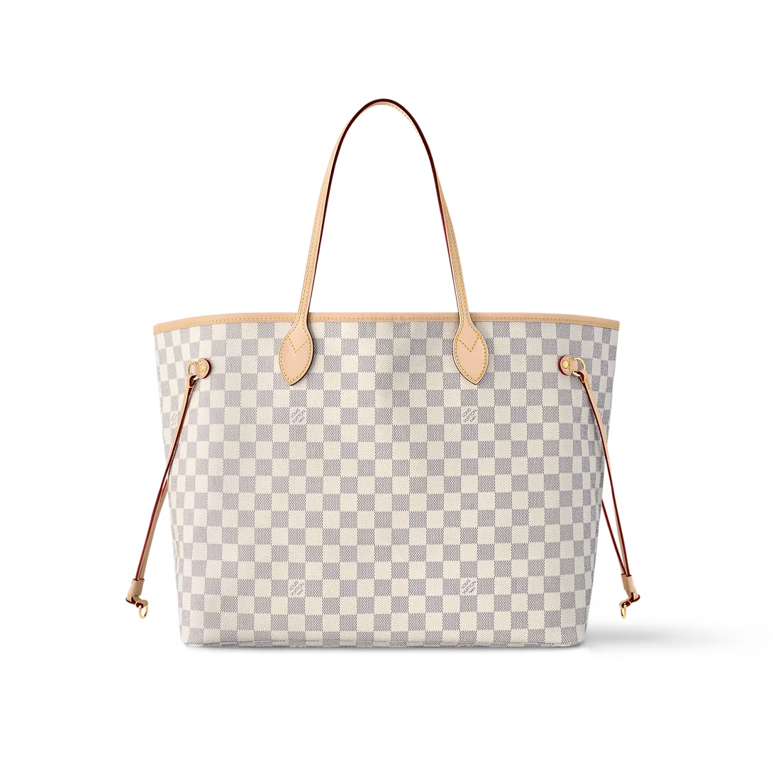 Neverfull G Beige Damier Azur Large Size Beige Tote N40602