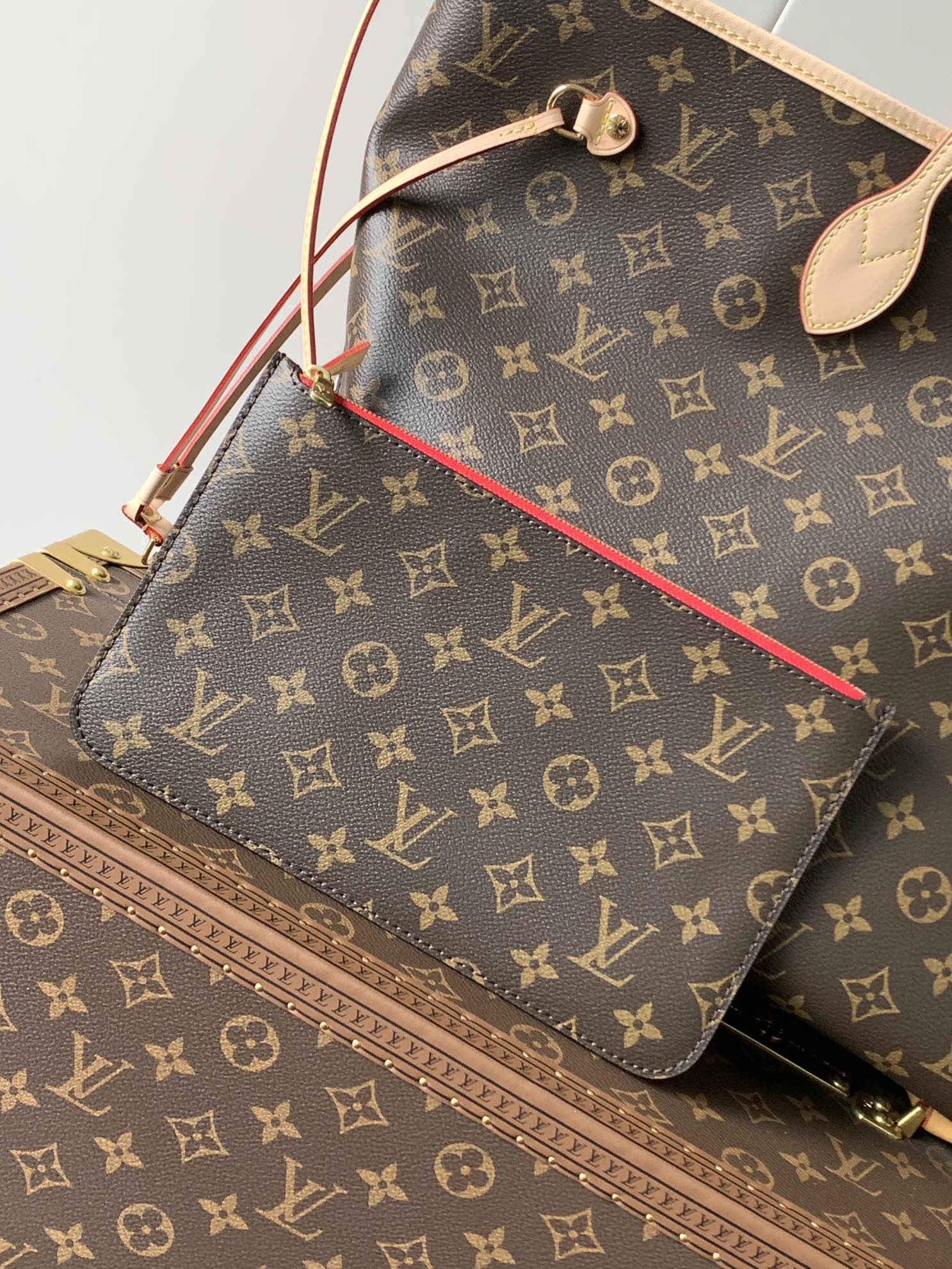 Neverfull Gm Cherry Red Monogram Large Size M41180