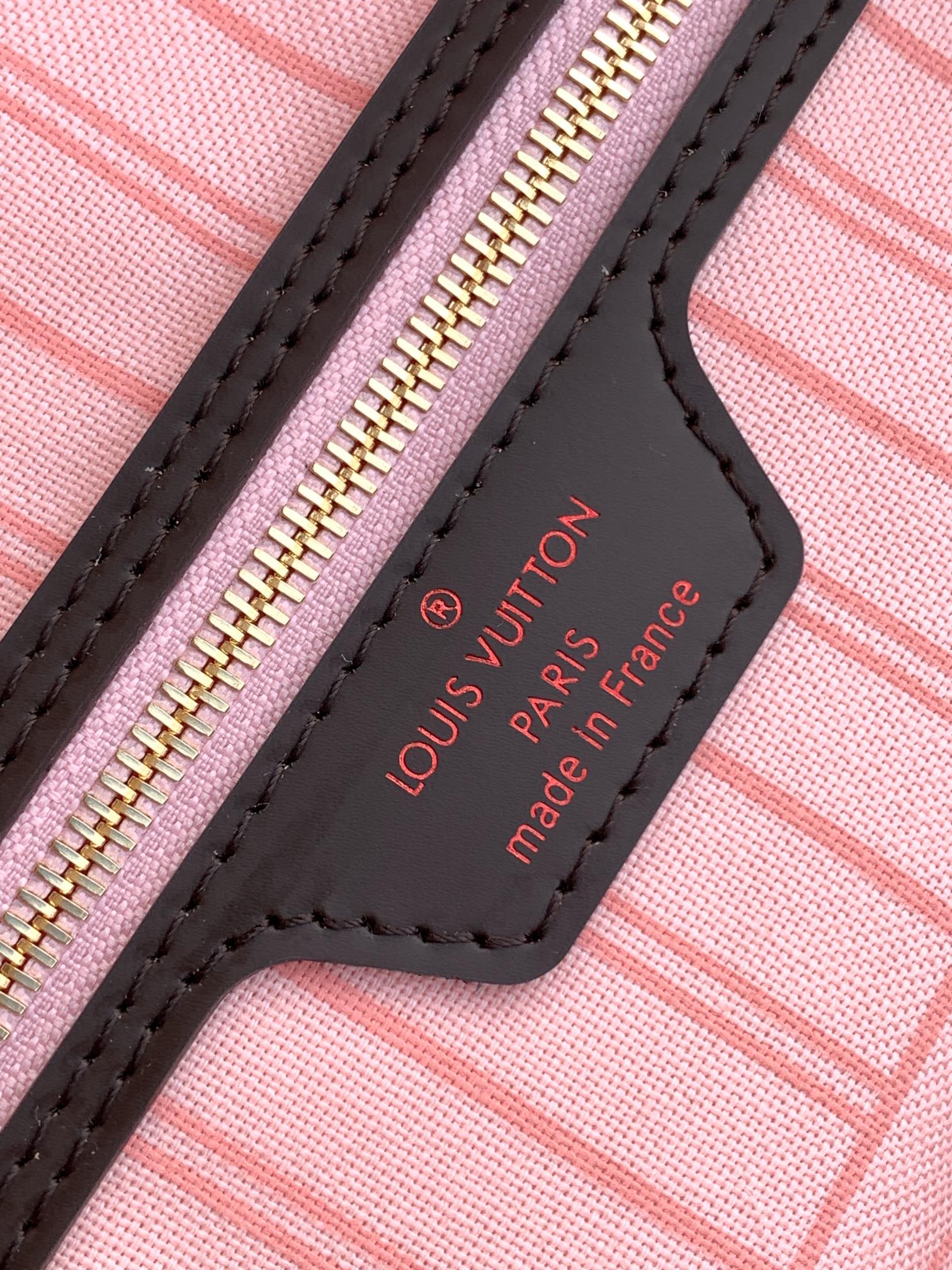 Neverfull Gm Rose Ballerine Pink Damier Ebene Large Size N41602