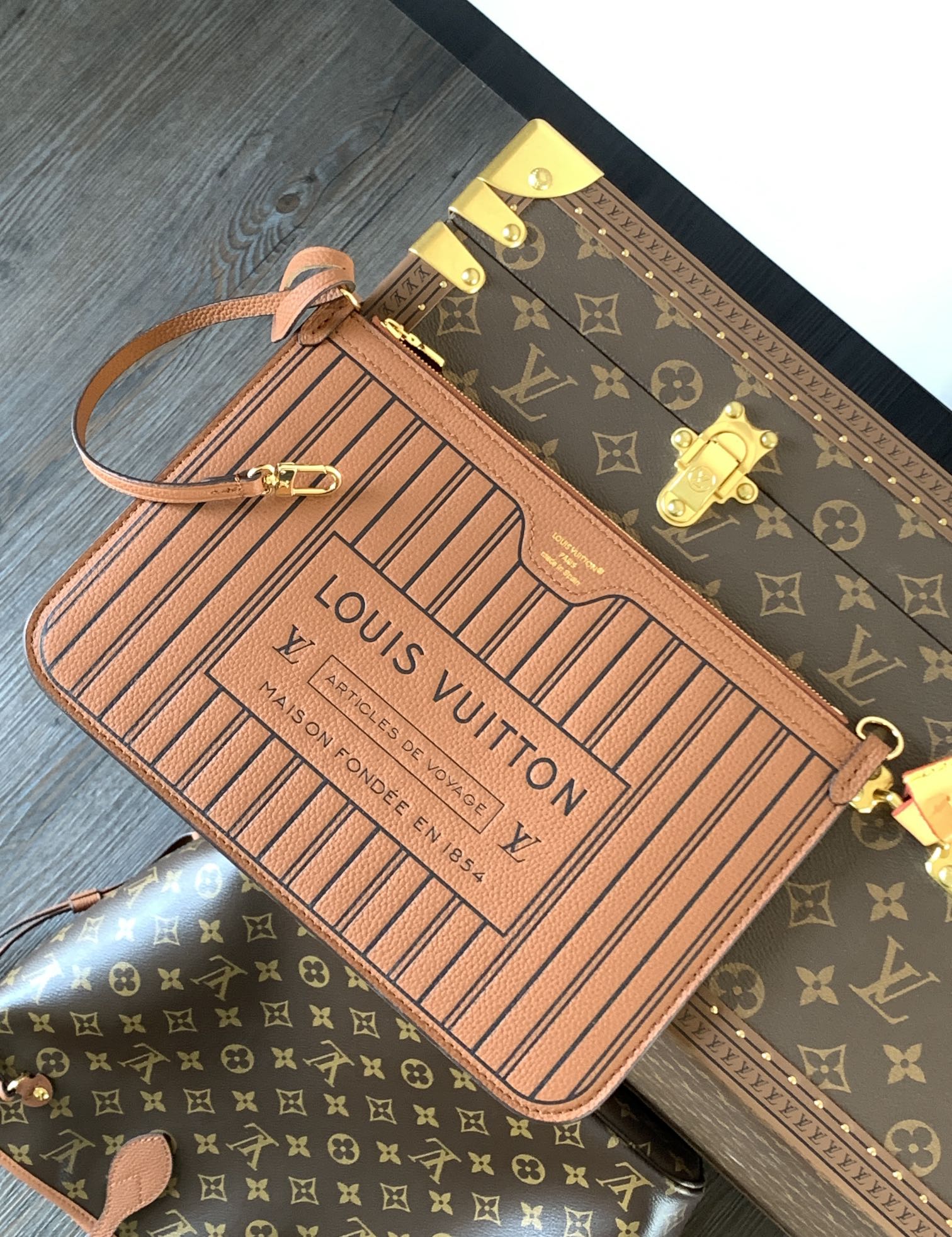 Neverfull Inside Out Mm Tan M12061