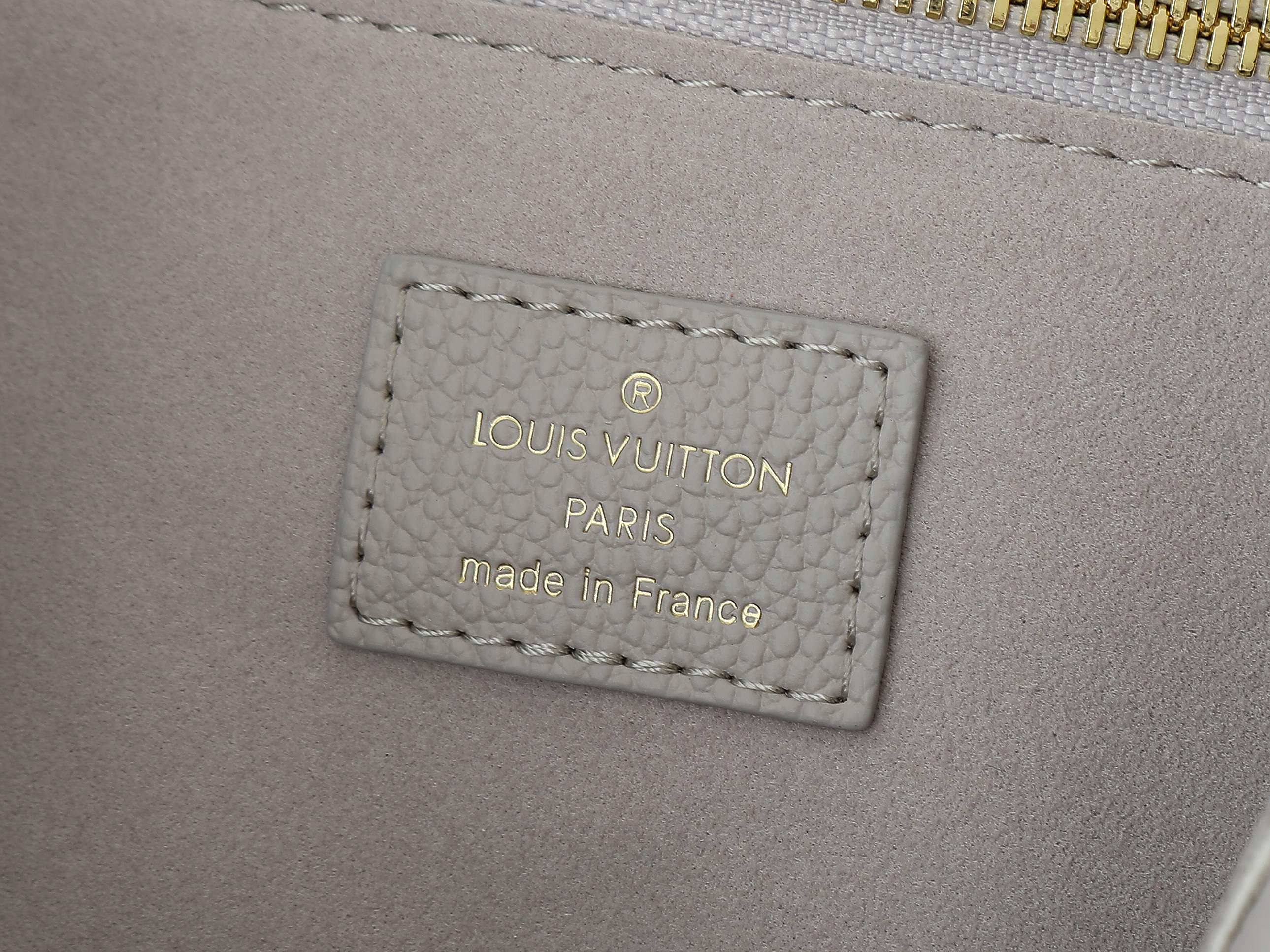 Neverfull Mm Brume Gray Monogram Empreinte Leather Mid Size Tote M13758