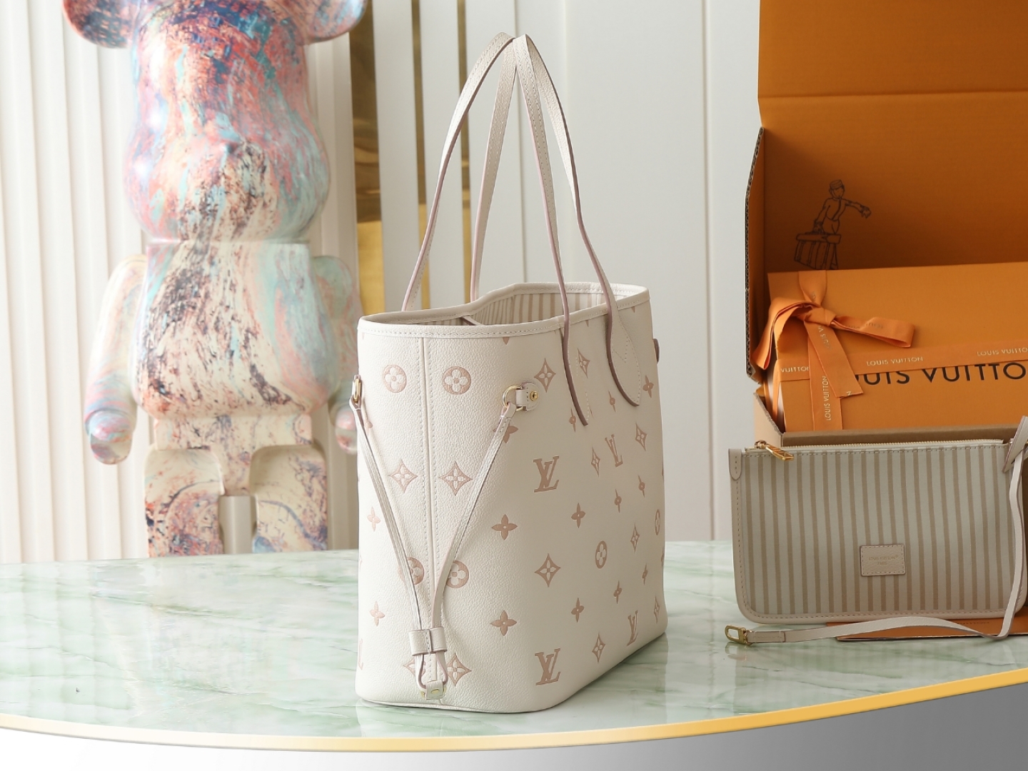 Neverfull Mm Empreinte Leather Bag M14285