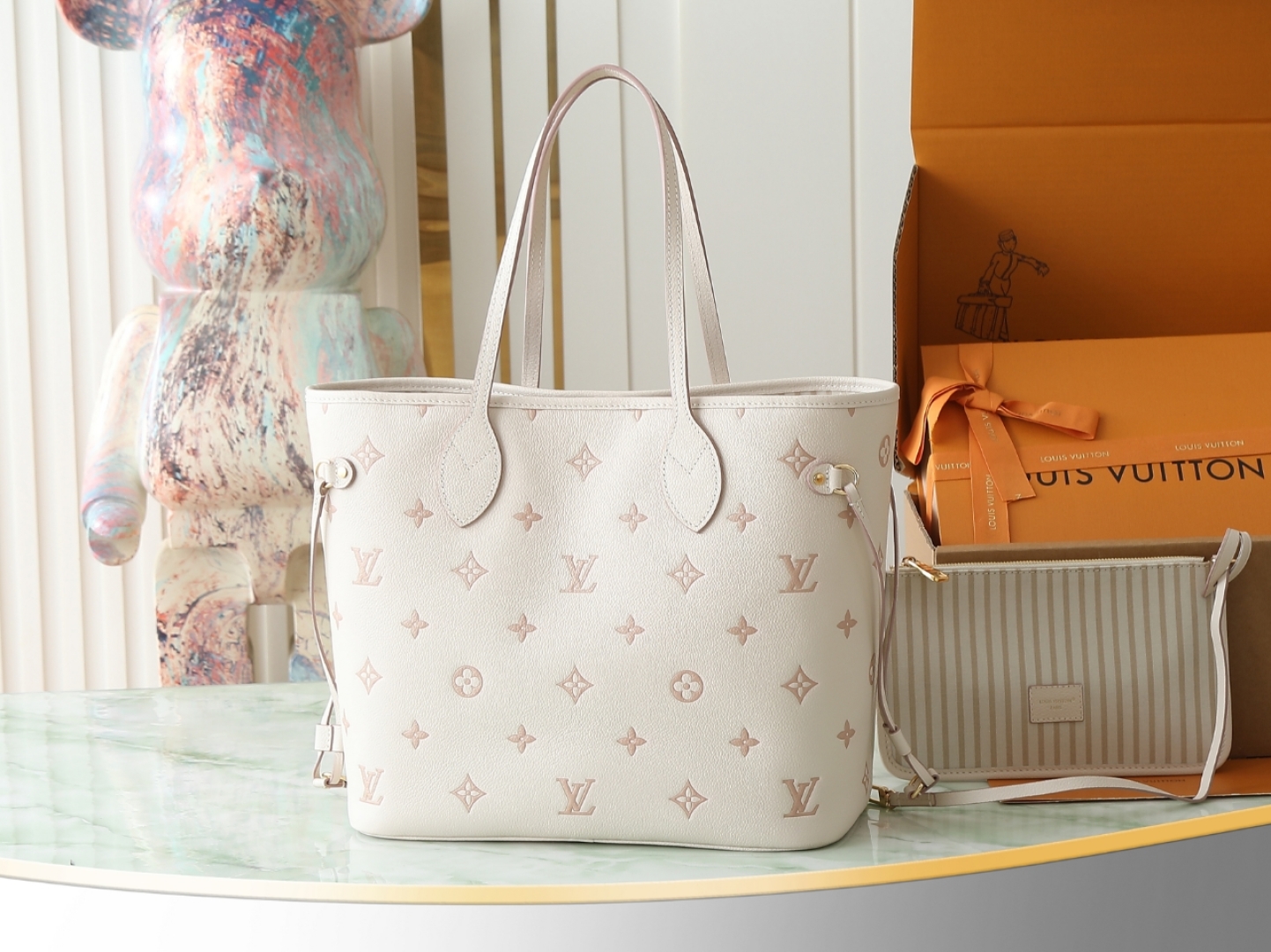 Neverfull Mm Empreinte Leather Bag M14285
