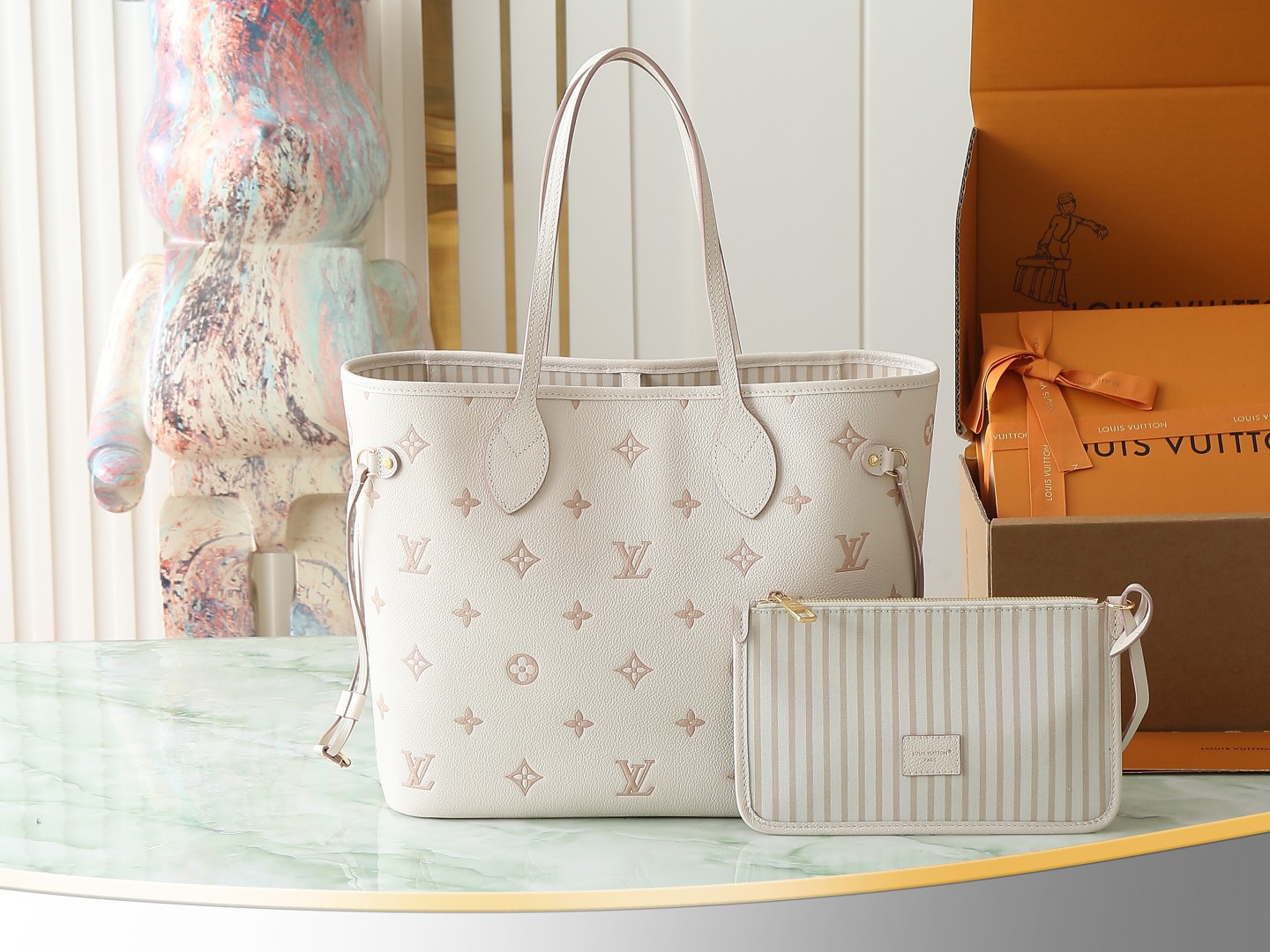 Neverfull Mm Empreinte Leather Bag M14285