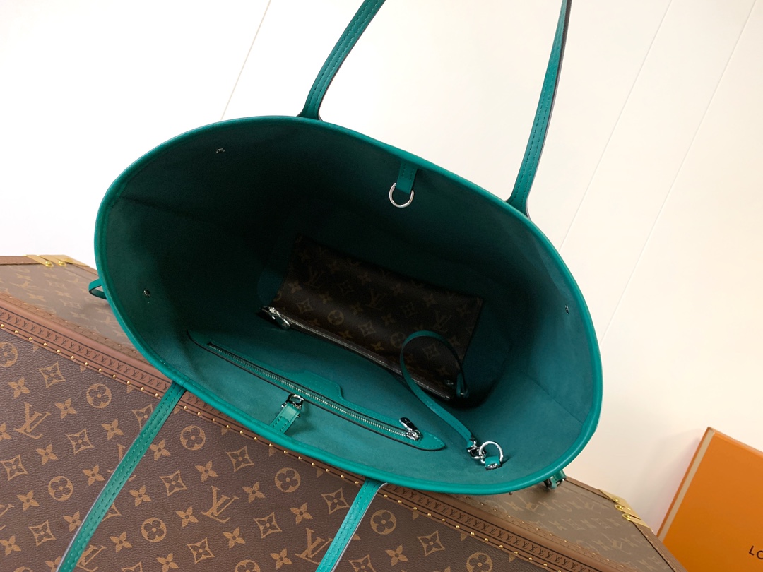 Neverfull Mm Epi Leather Tote Borneo Green M12195