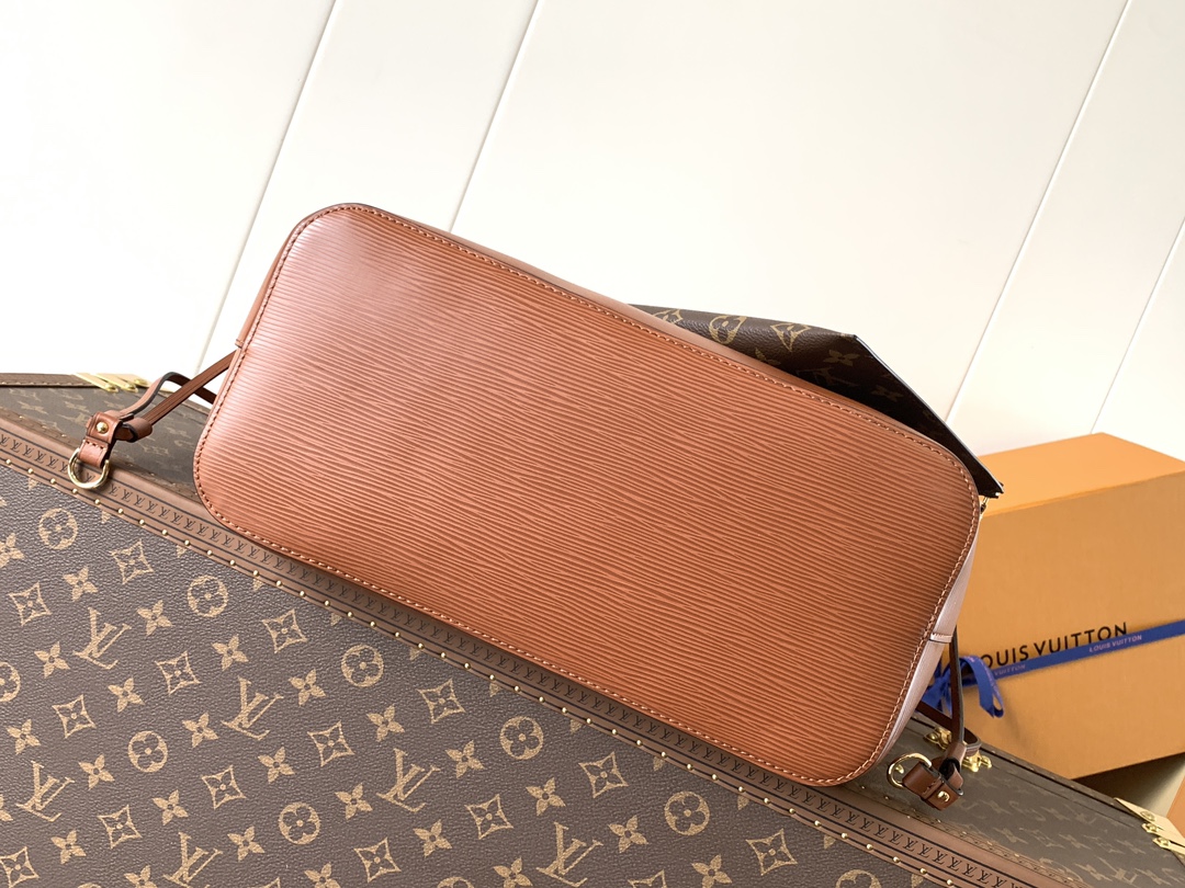 Neverfull Mm Epi Leather Tote Kenyan Fauv M12467