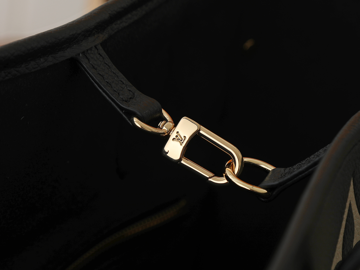 Neverfull Mm Mid Side Two Color Tote Black / Beige M58907