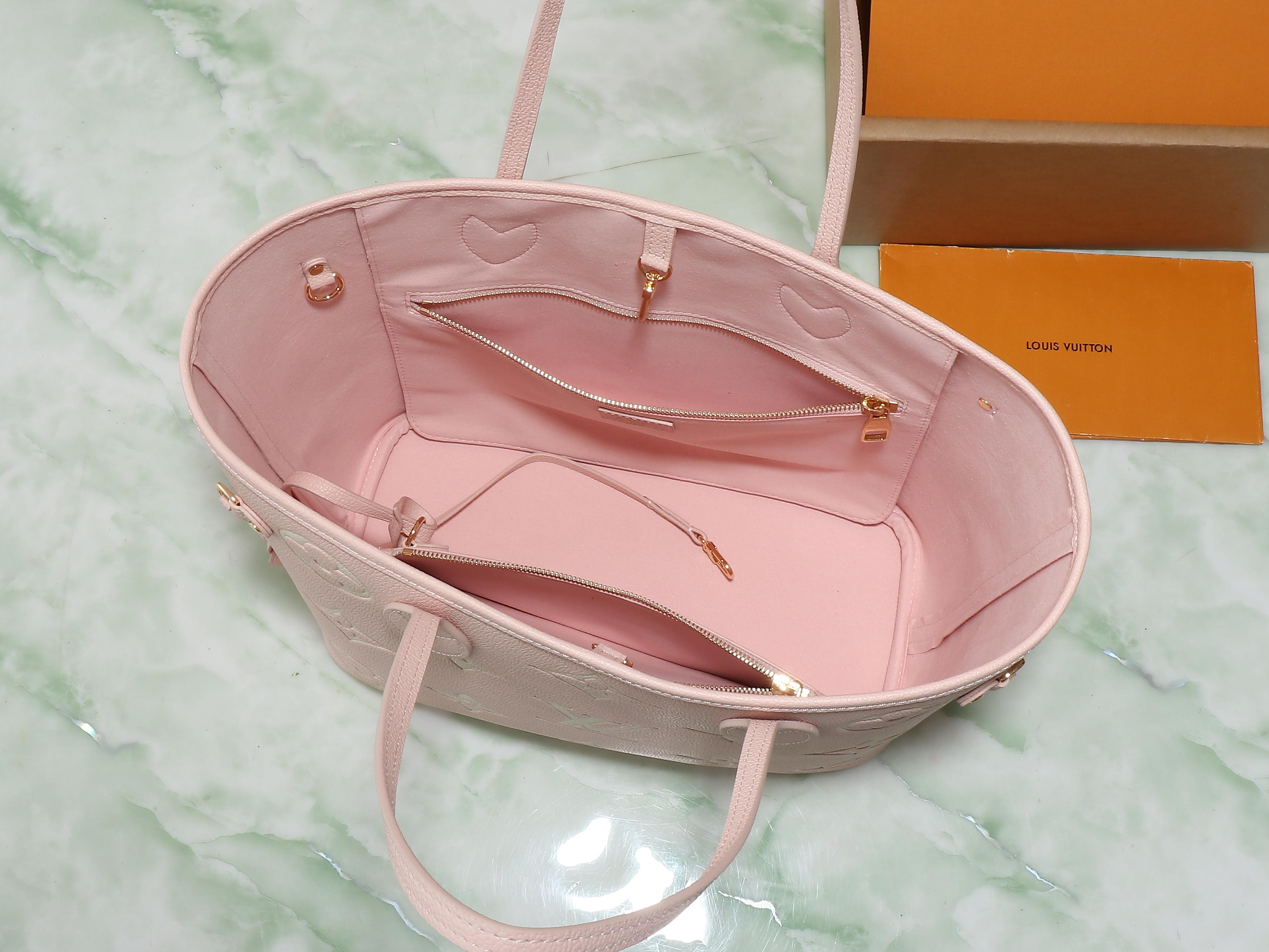 Neverfull Mm Mid Side Two Color Tote Pink / Quartz M14210