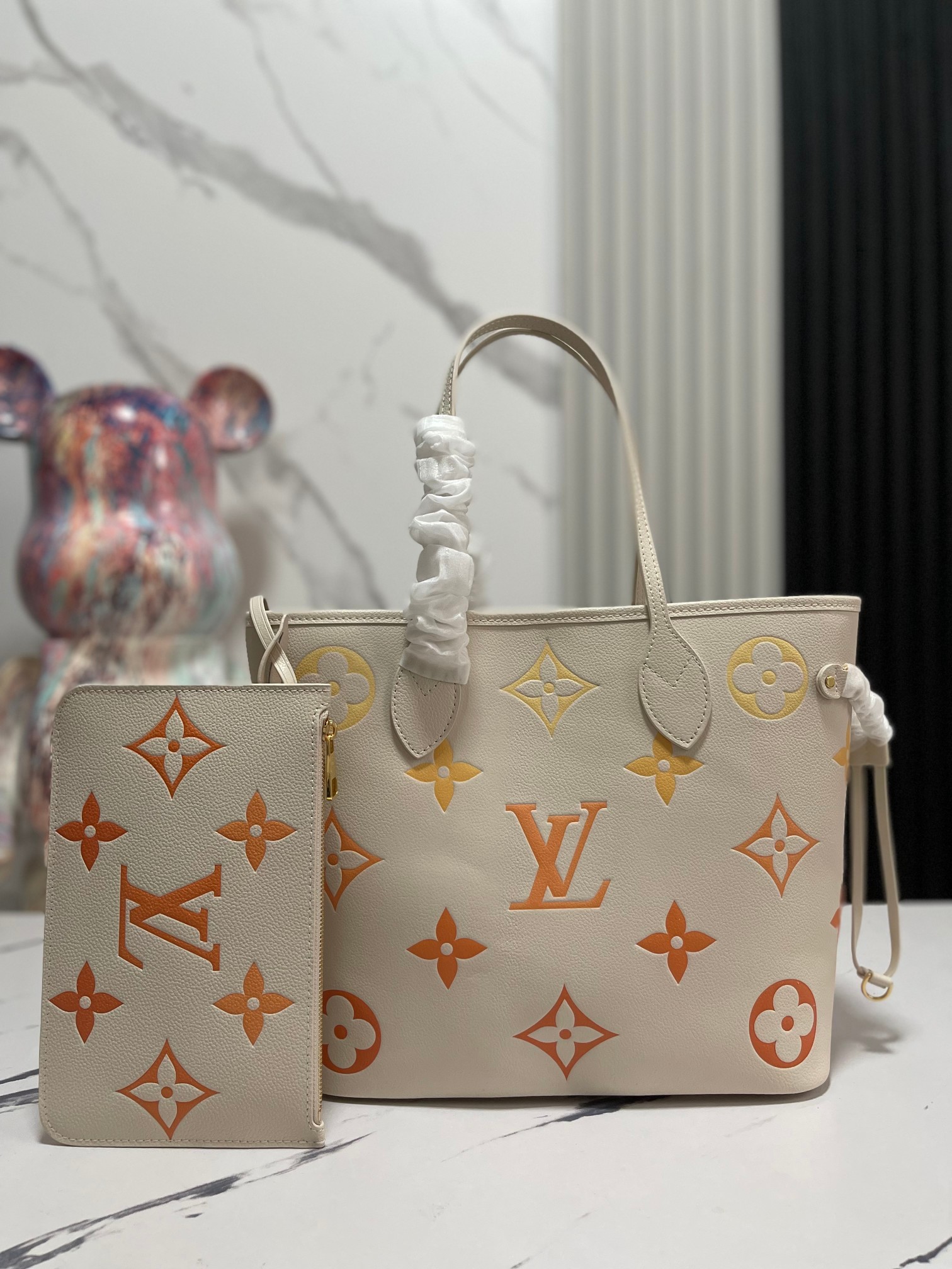 Neverfull Mm Shoulder Bag Monogram Empreinte Leather M46516
