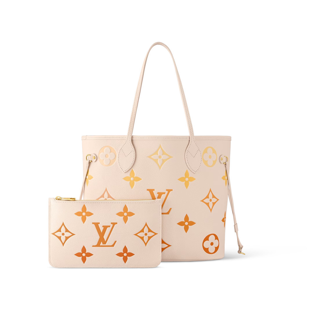 Neverfull Mm Shoulder Bag Monogram Empreinte Leather M46516