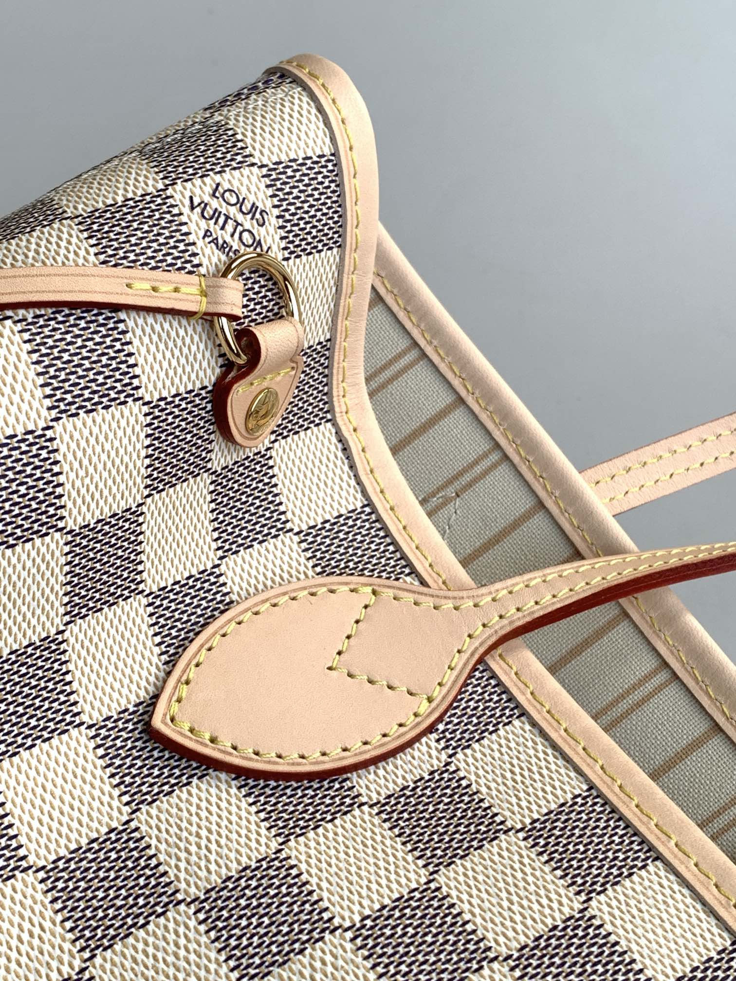 Neverfull Pm Beige Damier Azur Petite Size Tote N41632