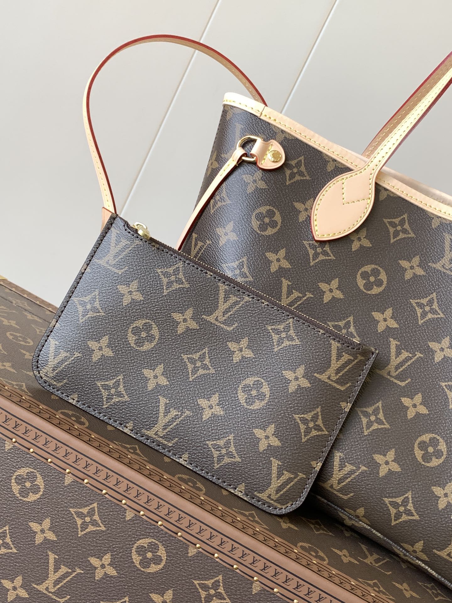 Neverfull Pm Beige Monogram Petite Size Tote M46979