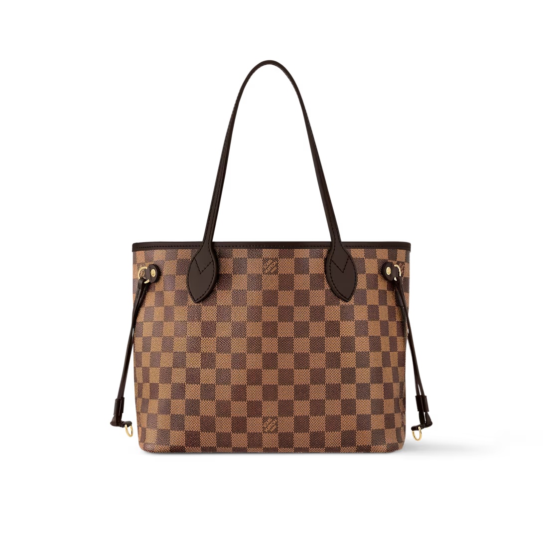 Neverfull Pm Cerise Red Damier Ebene Petite Size Tote N40600