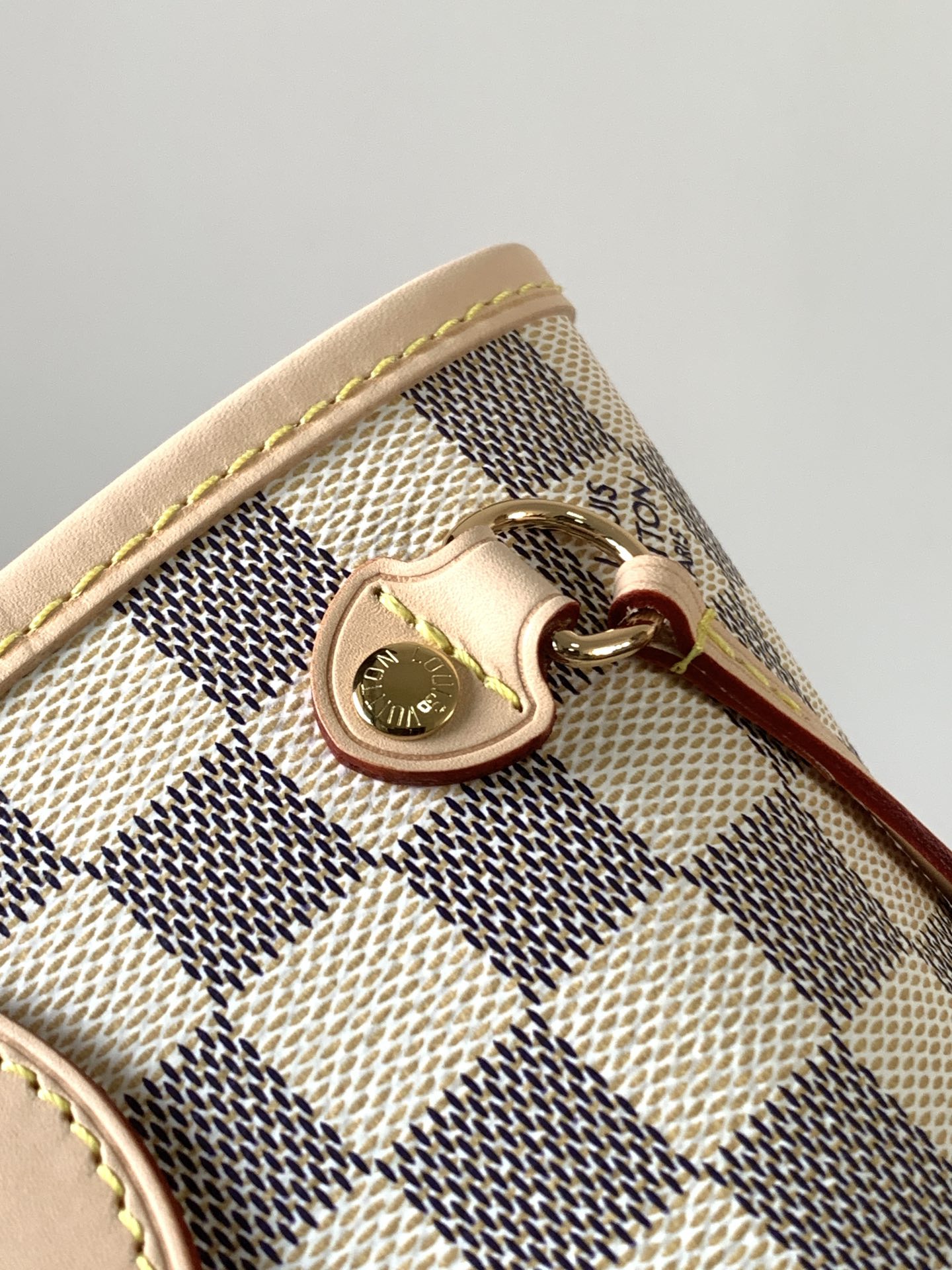 Neverfull Pm Rose Ballerine Pink Damier Azur Petite Size Tote