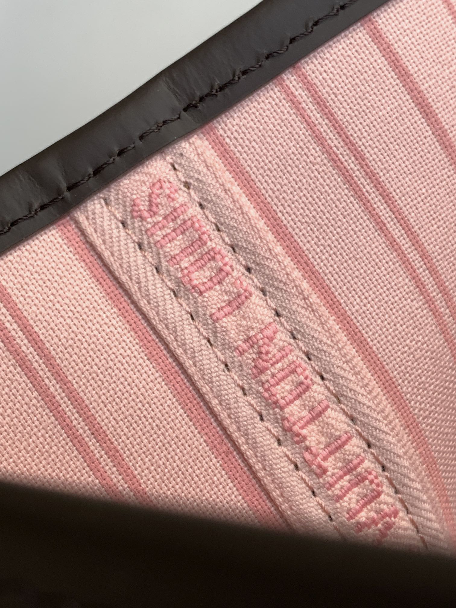 Neverfull Pm Rose Ballerine Pink Damier Ebene Petite Size N41603