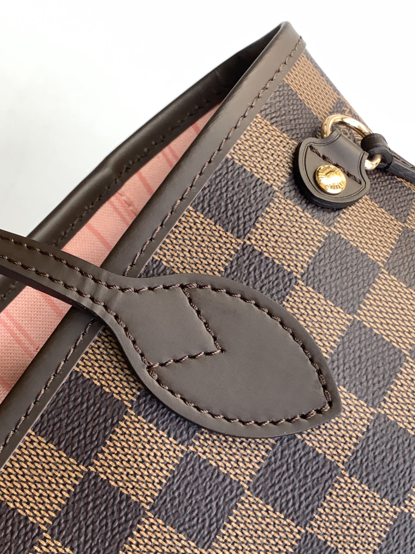 Neverfull Pm Rose Ballerine Pink Damier Ebene Petite Size N41603