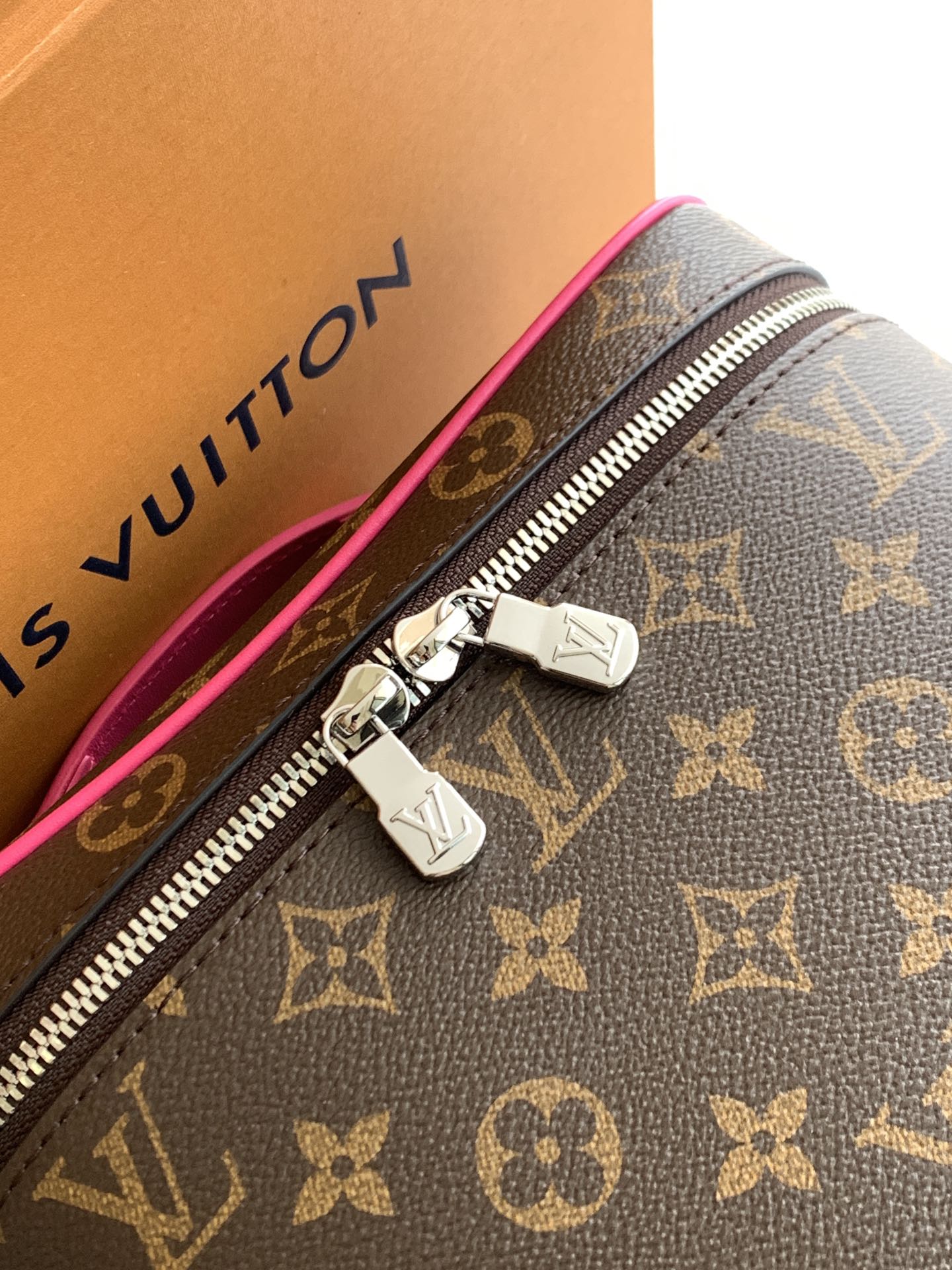 Nice Bb G73 Vanity Bag Monogram Rose Pondichery M14886