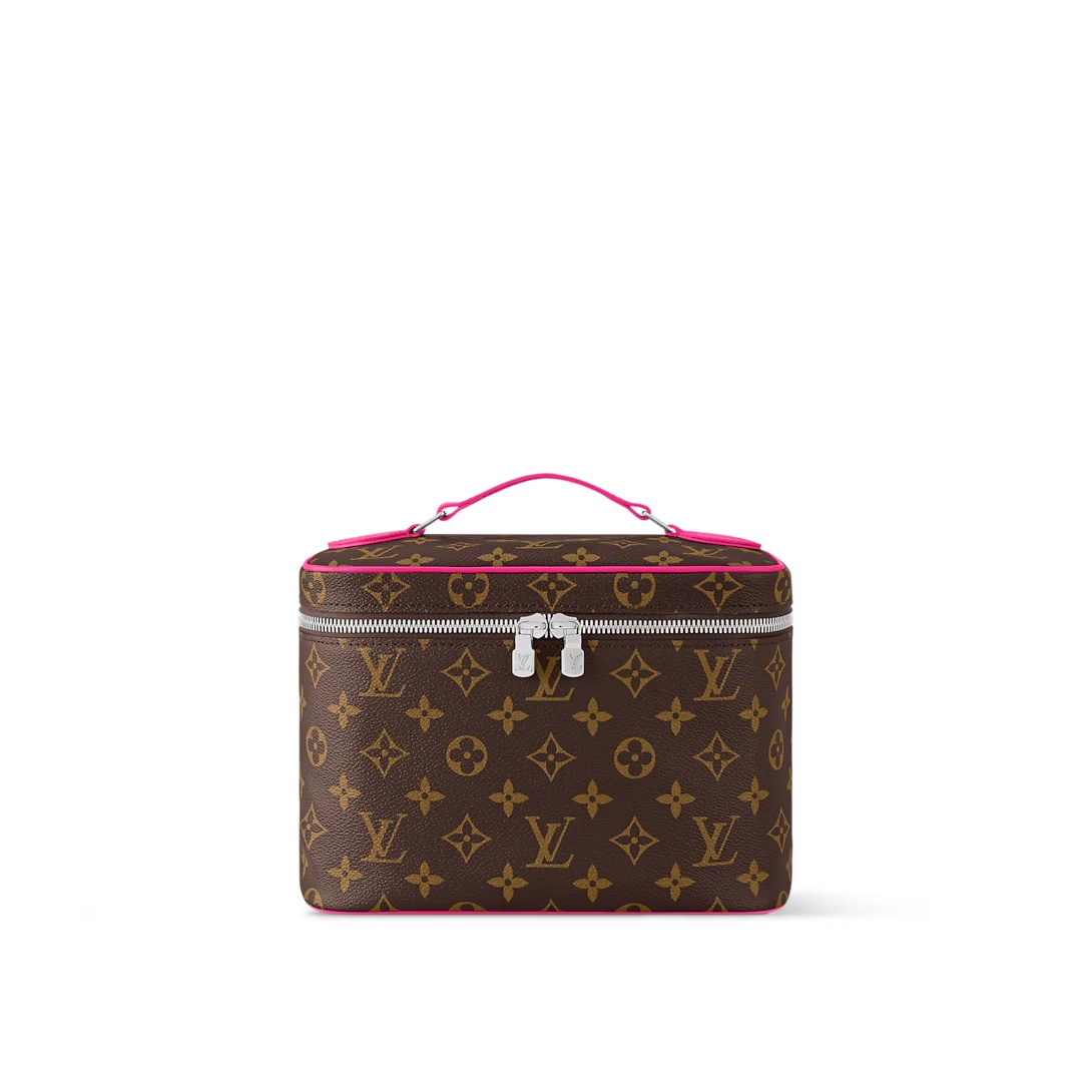 Nice Bb G73 Vanity Bag Monogram Rose Pondichery M14886