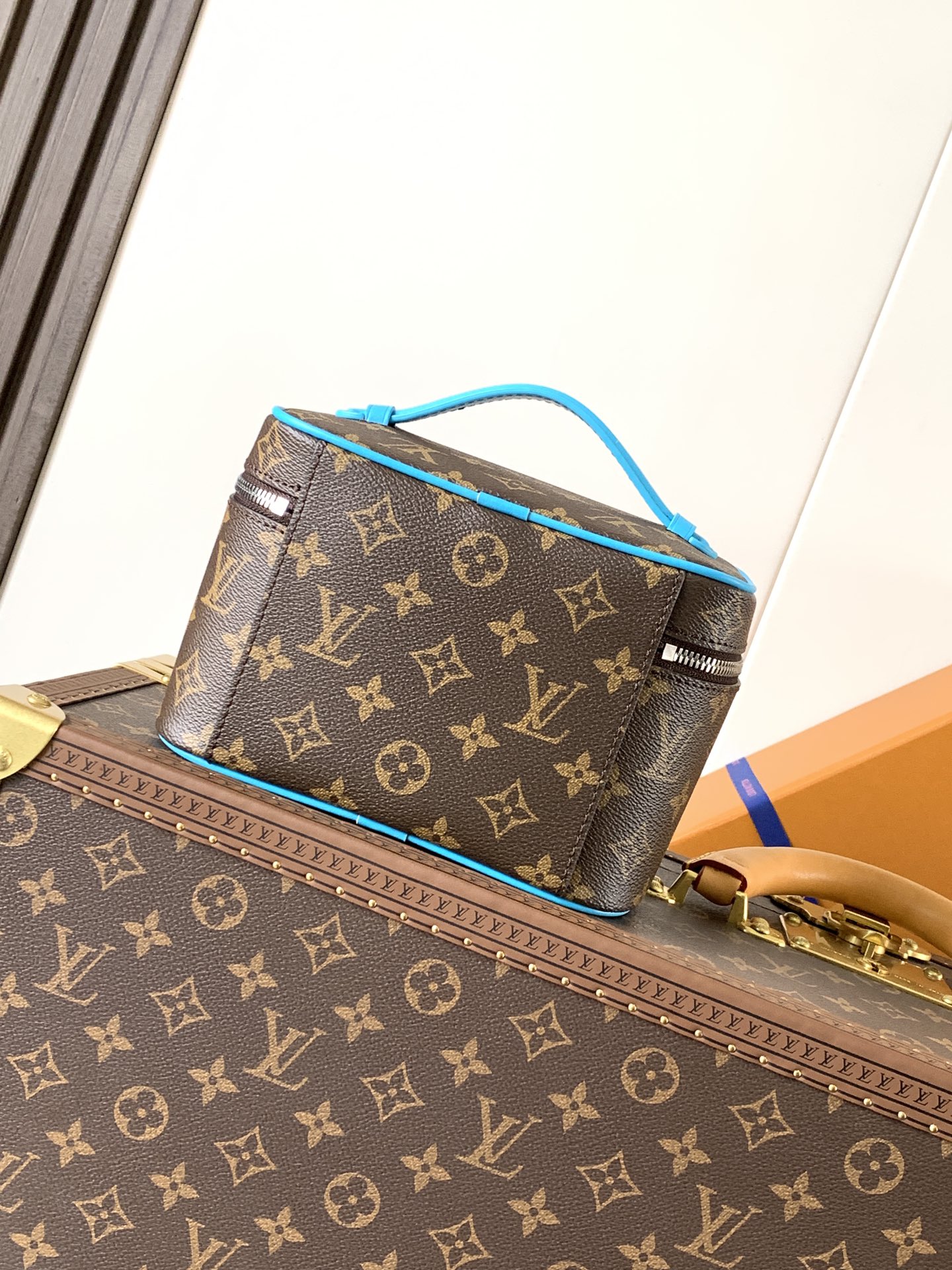 Nice Mini G73 Vanity Bag Gaston Blue M12647