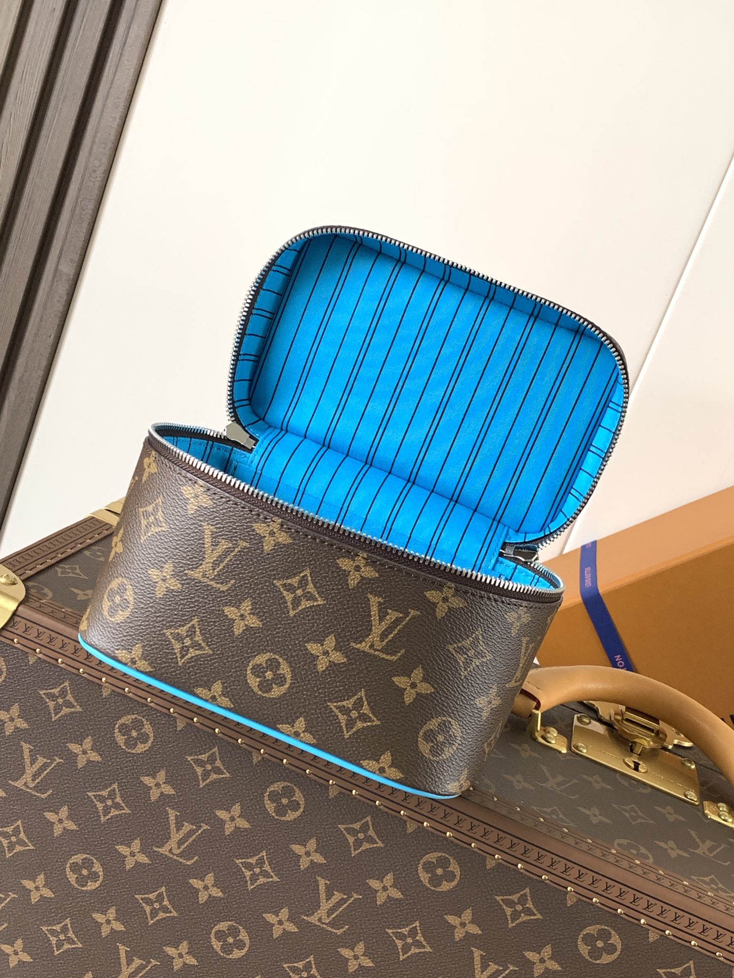 Nice Mini G73 Vanity Bag Gaston Blue M12647