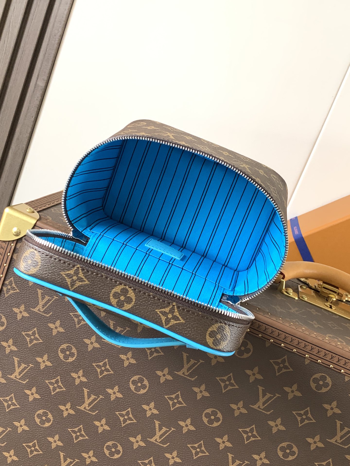 Nice Mini G73 Vanity Bag Gaston Blue M12647