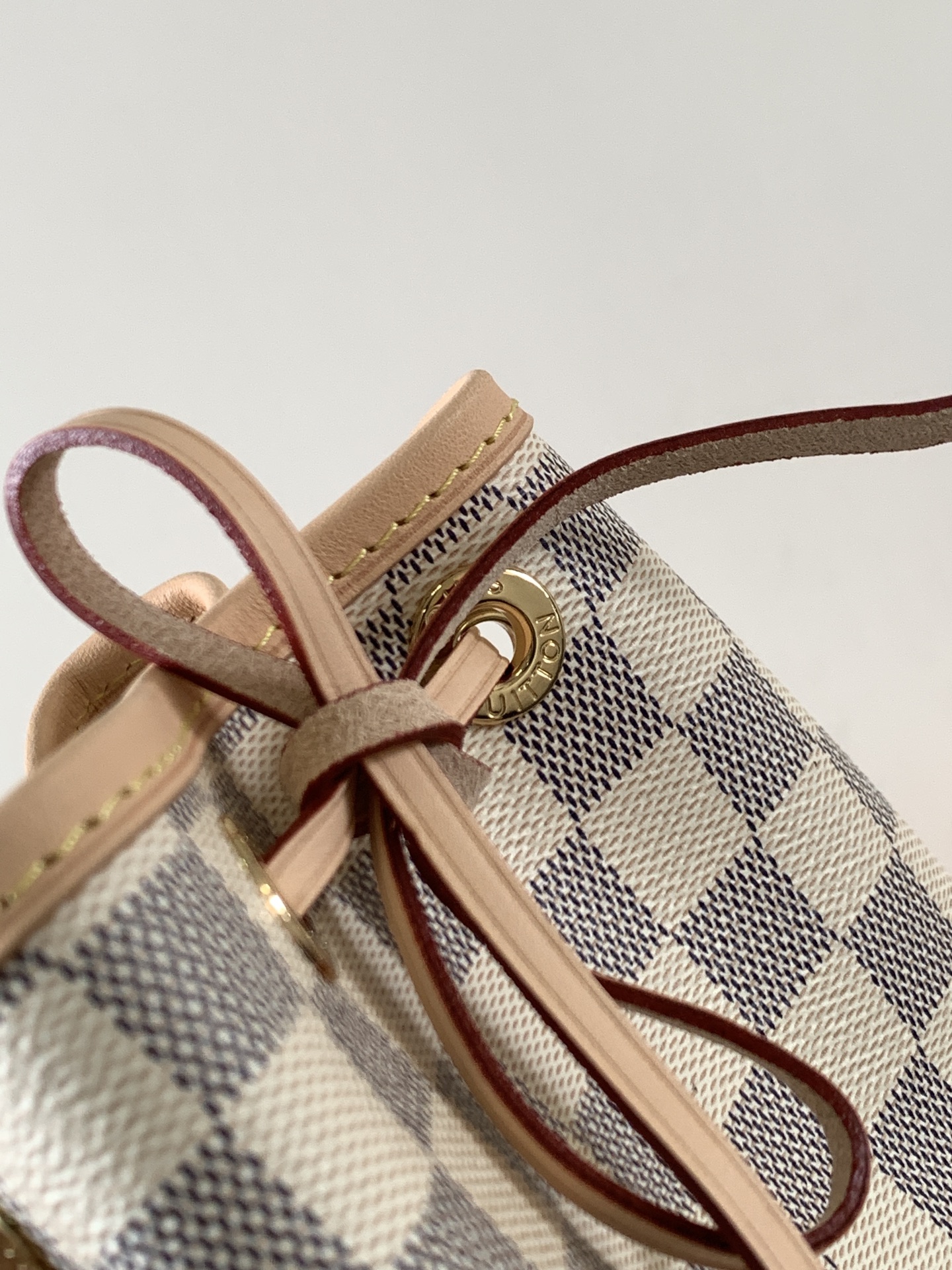 Noé Bb Bucket Bag Damier Azur N40594