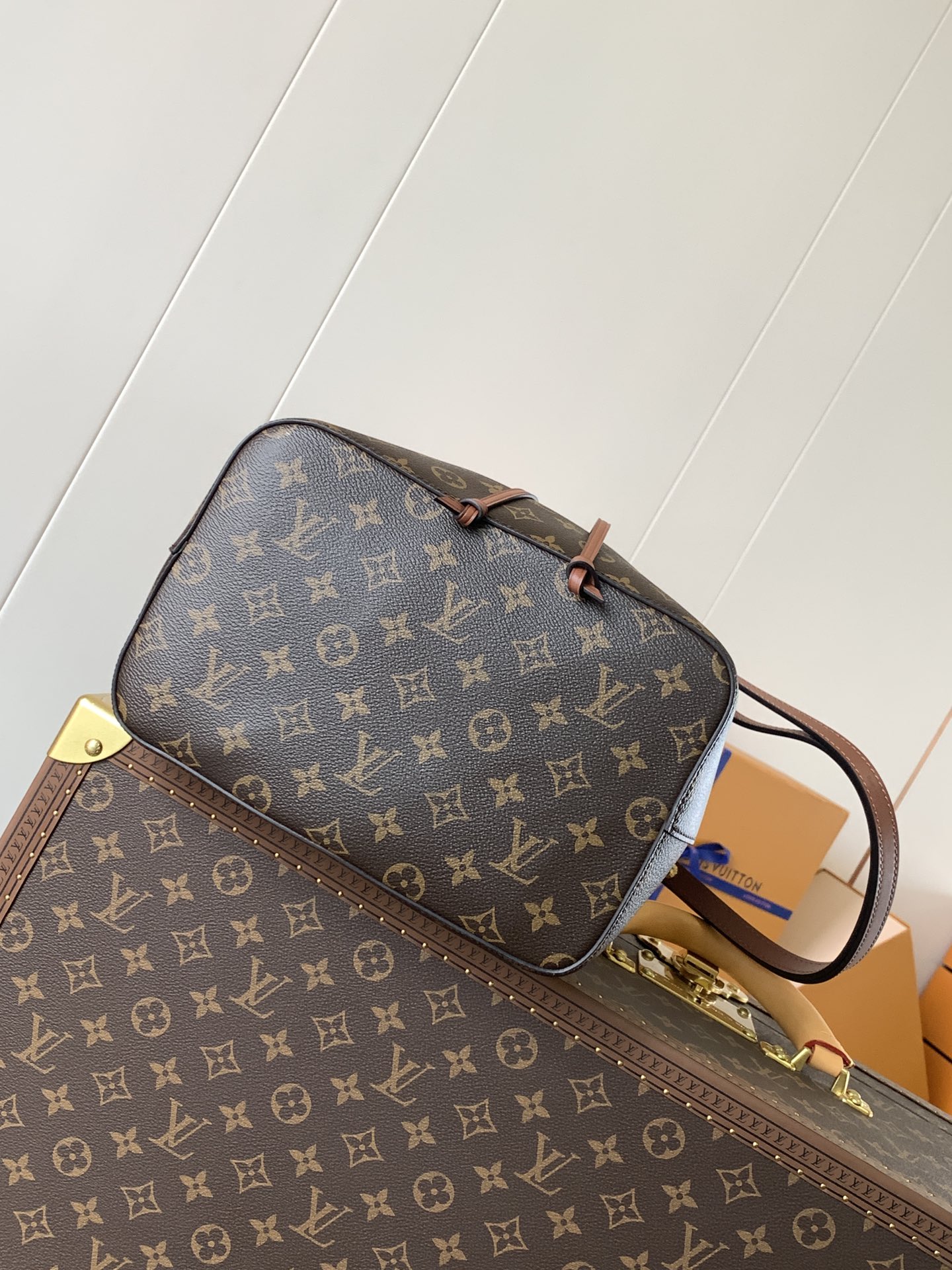 Néonoé Mm Handbags Monogram Caramel Brown M44887