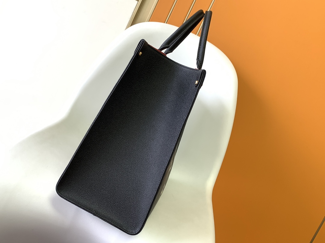 Onthego Gm Bicolor Monogram Empreinte Leather Black/Beige M45945