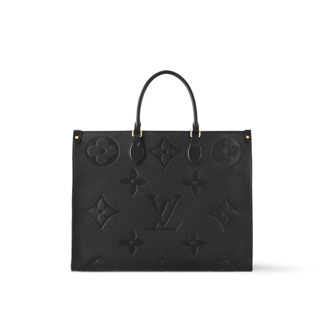 Onthego Gm Monogram Empreinte Leather Tote Black M44925