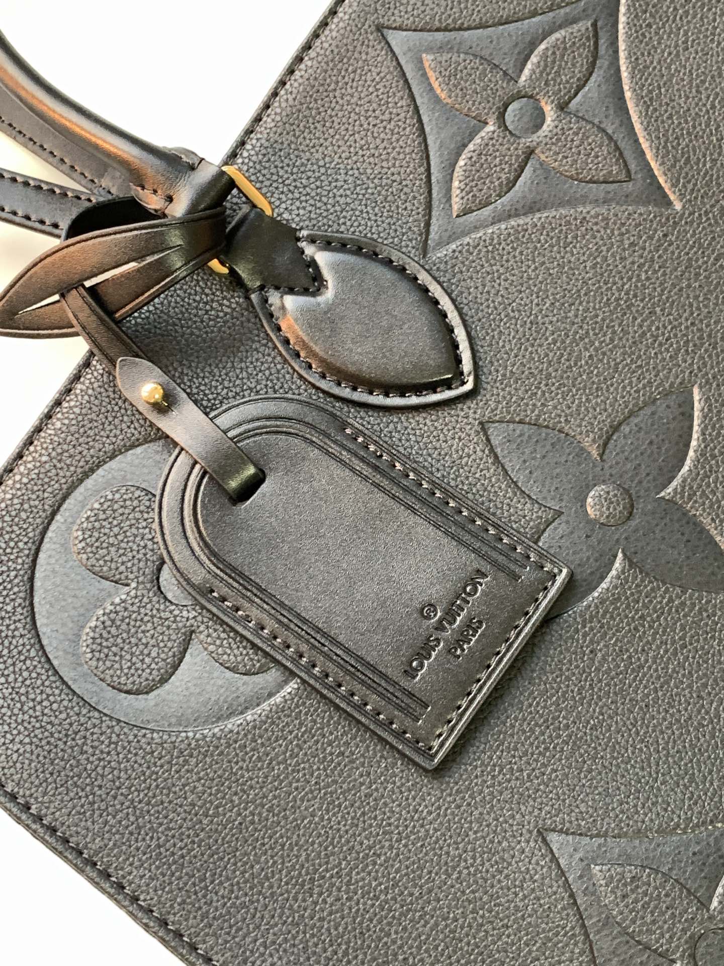 Onthego Gm Monogram Empreinte Leather Tote Black M44925