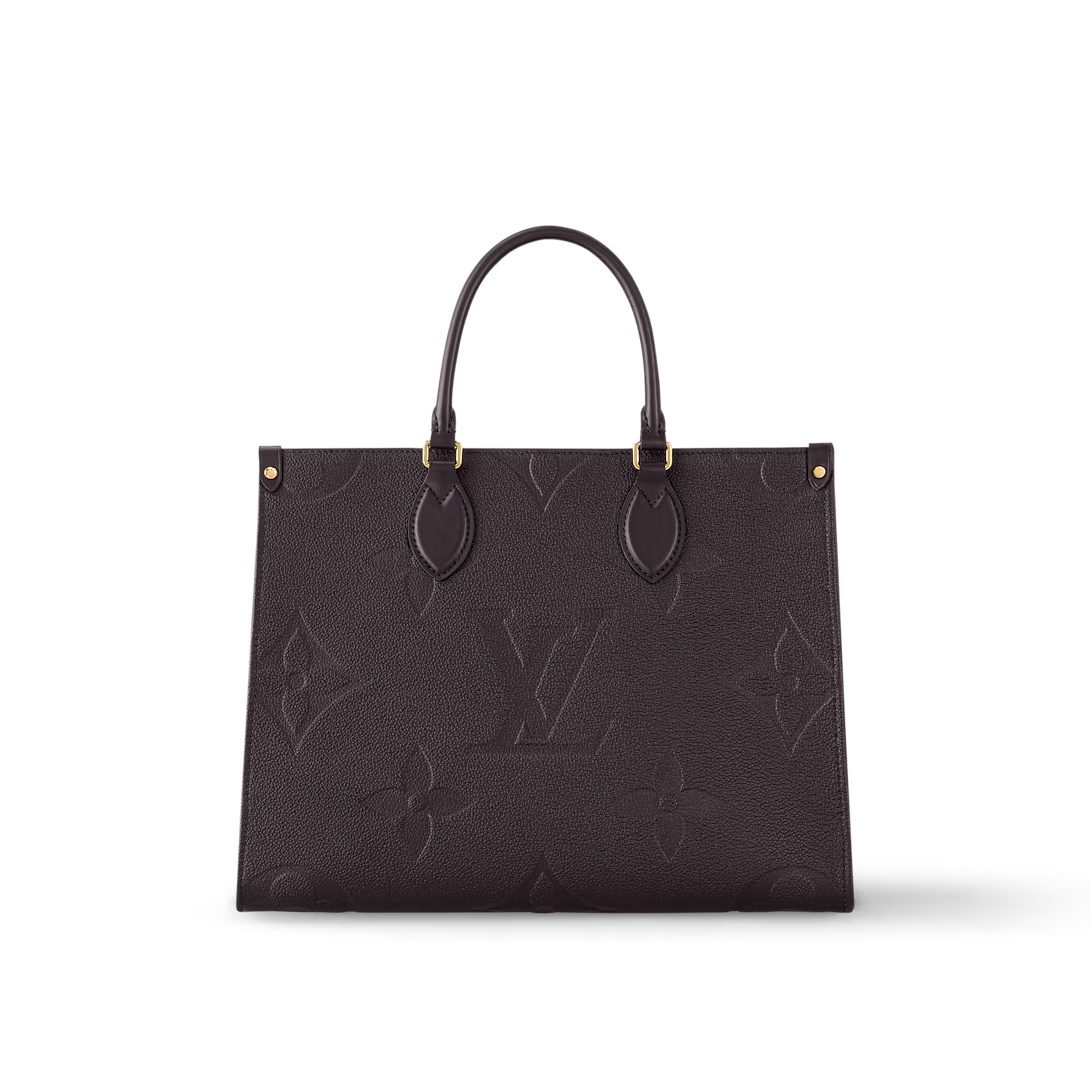 Onthego Mm Monogram Empreinte Leather Chocolate M12967