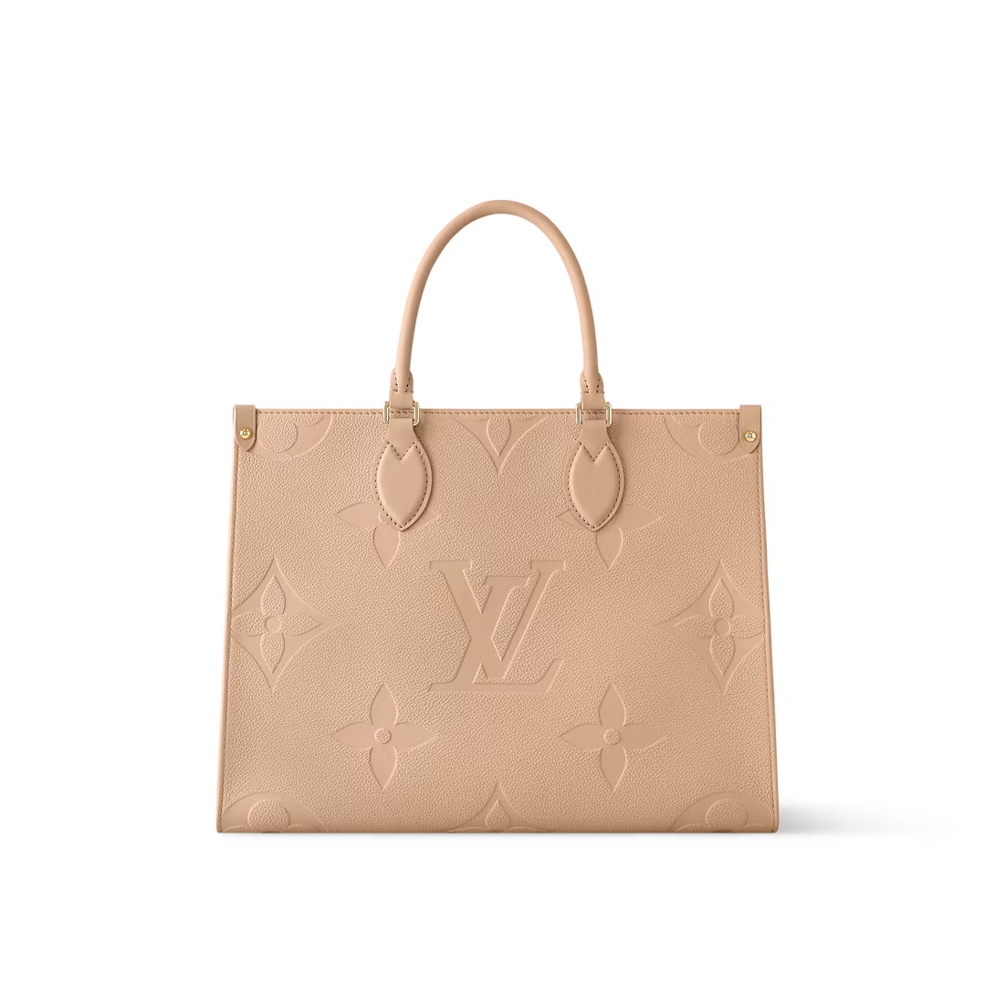 Onthego Mm Monogram Empreinte Leather Sand M14255