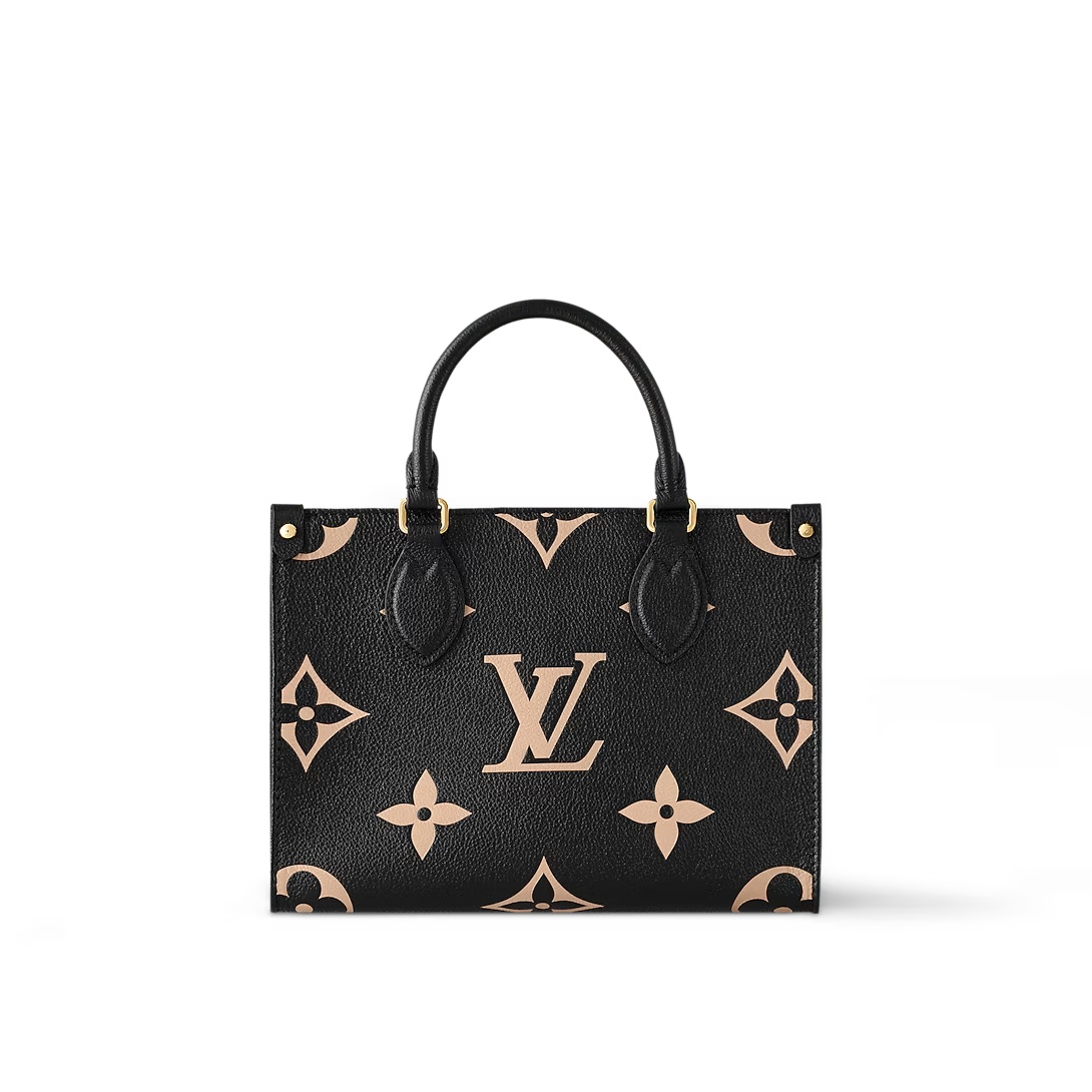 Onthego Pm Bicolor Monogram Empreinte Leather Black/Beige M45659