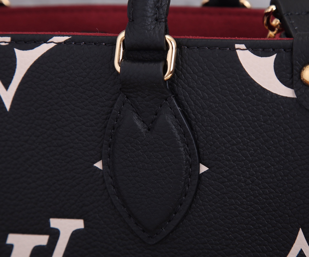 Onthego Pm Bicolor Monogram Empreinte Leather Black/Beige M45659