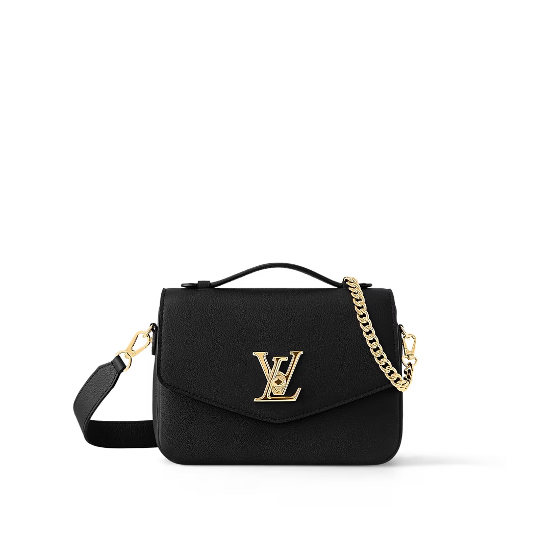 Oxford Lockme Leather Bag Black M22735