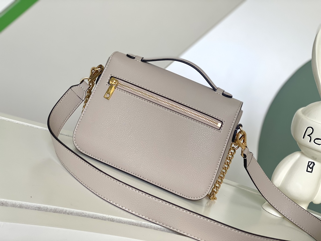 Oxford Lockme Leather Bag Greige M22792