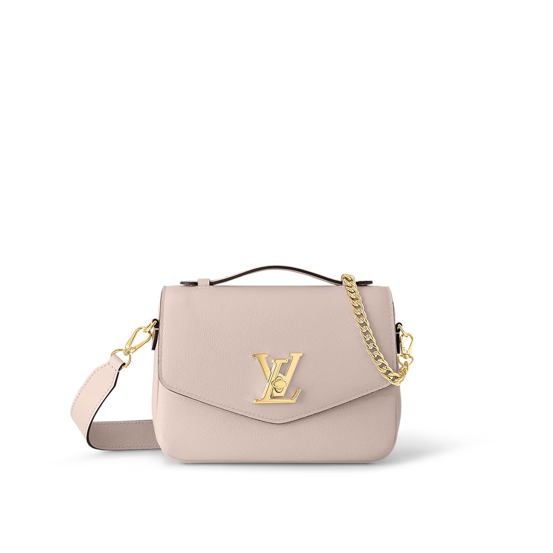 Oxford Lockme Leather Bag Greige M22792