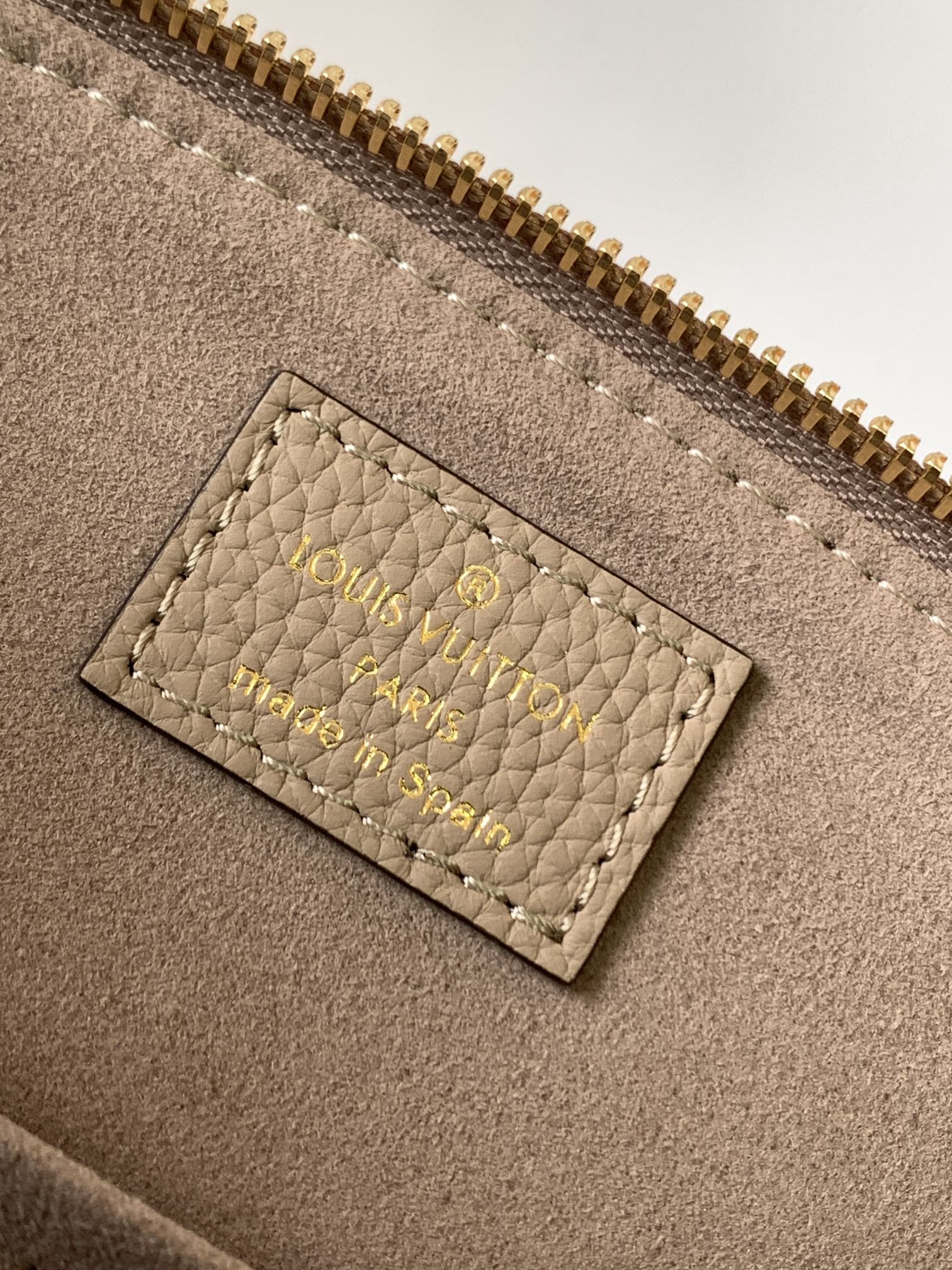 Petit Palais Handbags Bicolor Monogram Empreinte Leather Dove/Cream M58914