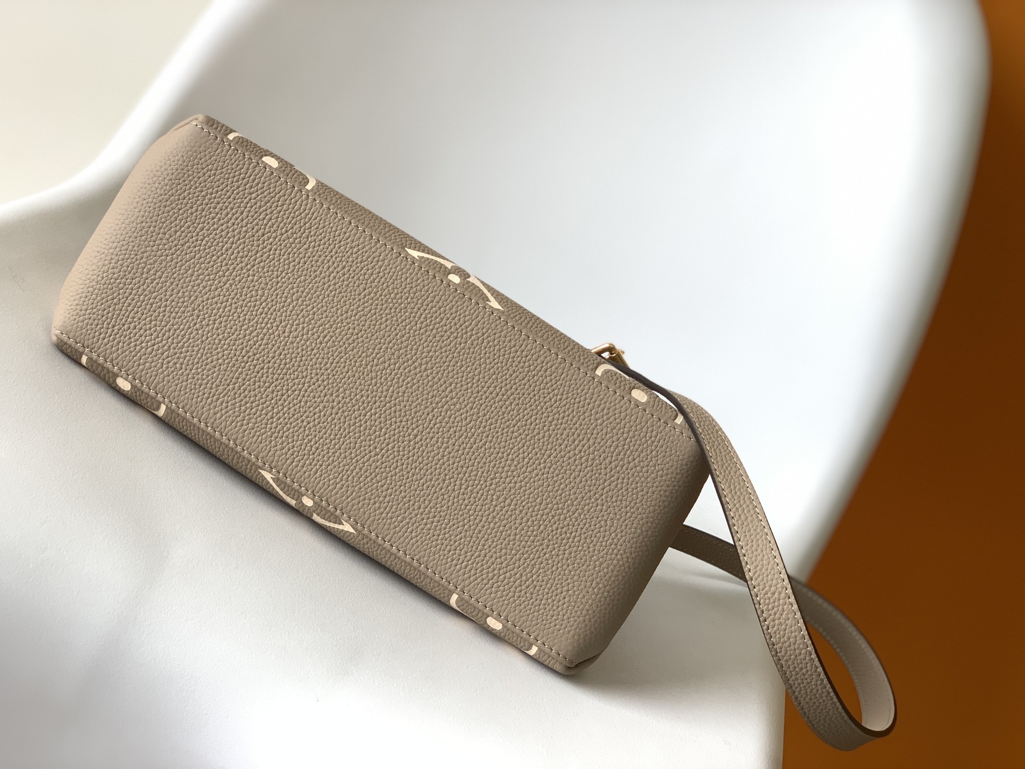 Petit Palais Handbags Bicolor Monogram Empreinte Leather Dove/Cream M58914